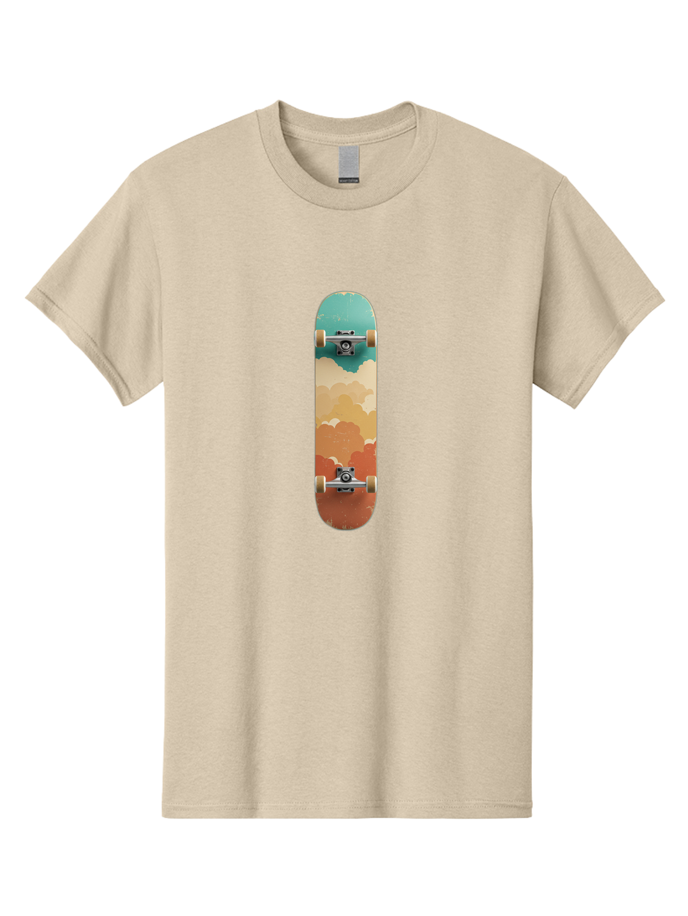 Cloud-Skateboard-2 Men'S Graphic Tee, 100% Cotton, Comfortable Casual Summer Wear, Machine Washable, Vintage Camera, Old Camera, Antique Camera, Black Camera, Classic Photography, Photography Equipment, Nostalgic Device, Film Camera, Bam055