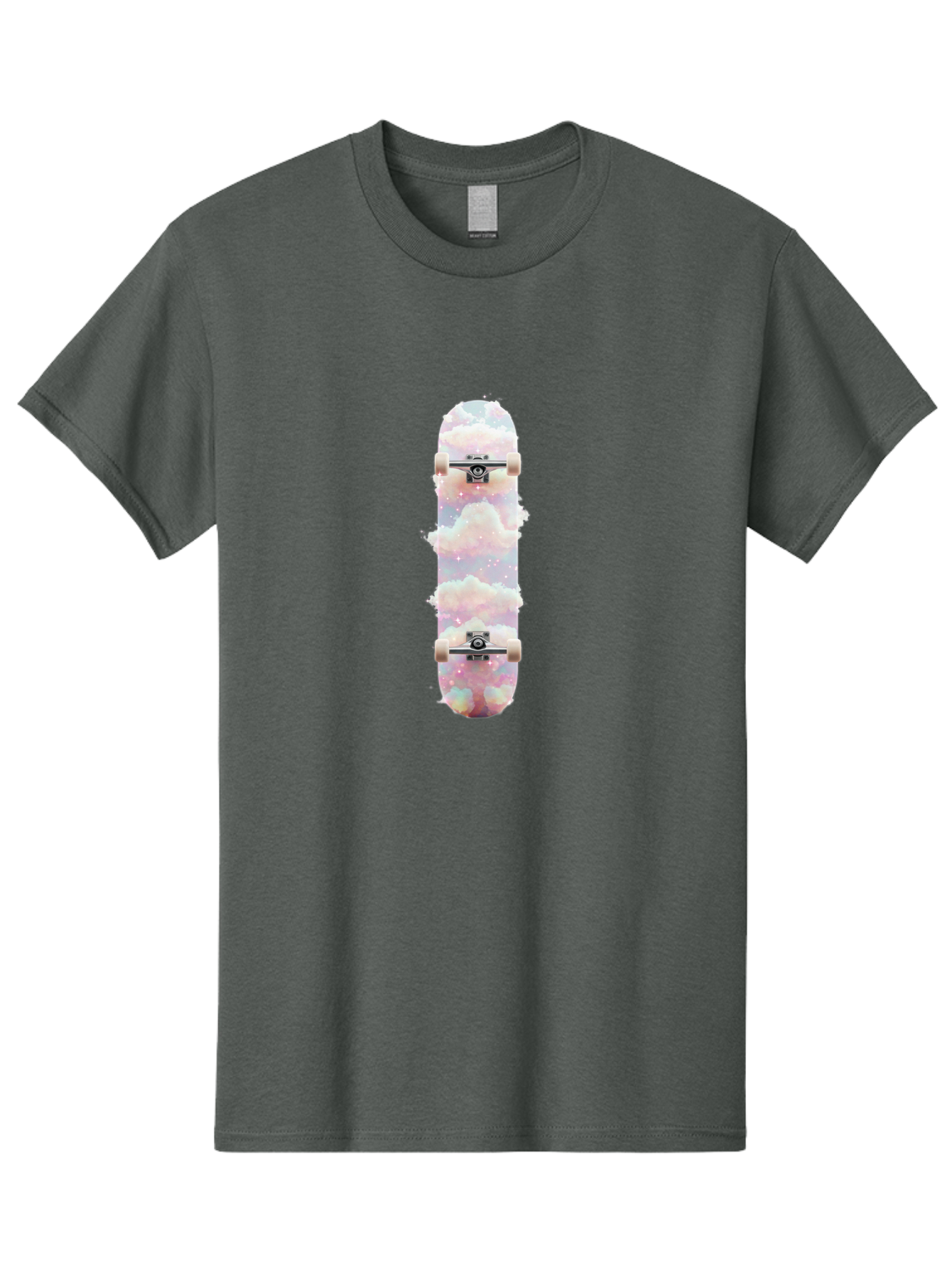 Cloud-Skateboard-3 Men'S Graphic Tee, 100% Cotton, Comfortable Casual Summer Wear, Machine Washable, Vintage Camera, Old Camera, Antique Camera, Black Camera, Classic Photography, Photography Equipment, Nostalgic Device, Film Camera, Bam056