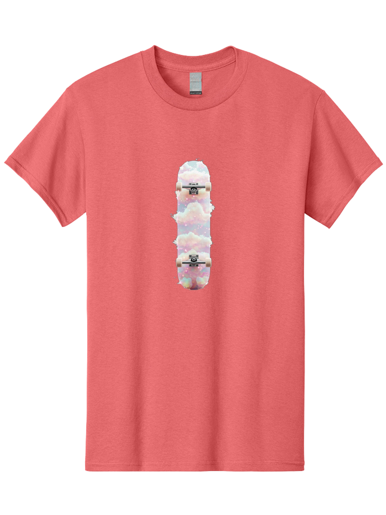 Cloud-Skateboard-3 Men'S Graphic Tee, 100% Cotton, Comfortable Casual Summer Wear, Machine Washable, Vintage Camera, Old Camera, Antique Camera, Black Camera, Classic Photography, Photography Equipment, Nostalgic Device, Film Camera, Bam056