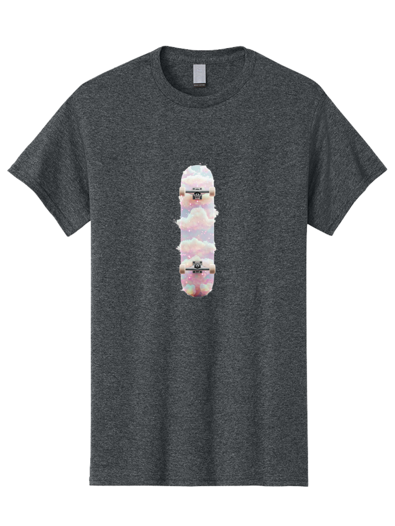 Cloud-Skateboard-3 Men'S Graphic Tee, 100% Cotton, Comfortable Casual Summer Wear, Machine Washable, Vintage Camera, Old Camera, Antique Camera, Black Camera, Classic Photography, Photography Equipment, Nostalgic Device, Film Camera, Bam056