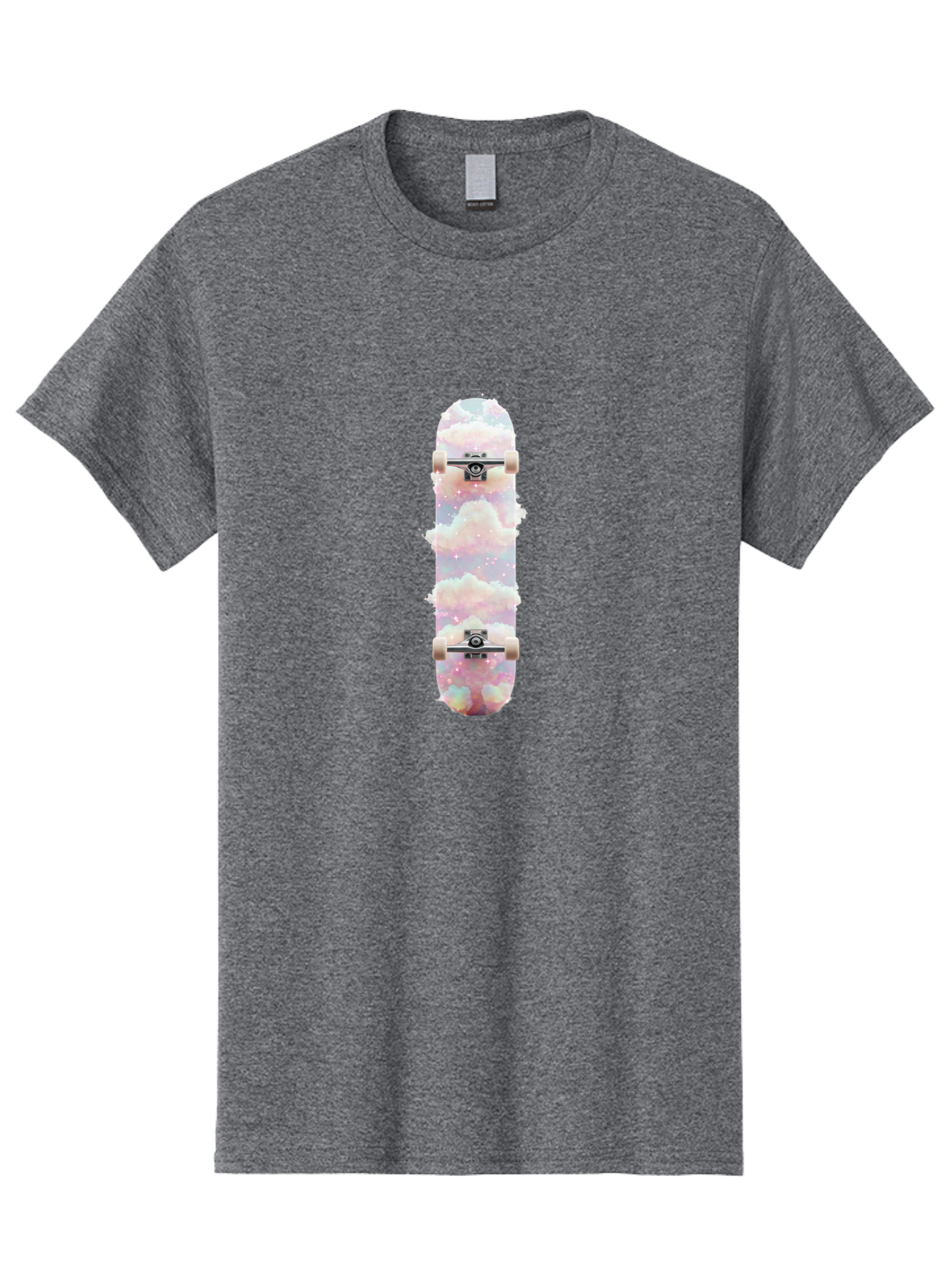 Cloud-Skateboard-3 Men'S Graphic Tee, 100% Cotton, Comfortable Casual Summer Wear, Machine Washable, Vintage Camera, Old Camera, Antique Camera, Black Camera, Classic Photography, Photography Equipment, Nostalgic Device, Film Camera, Bam056