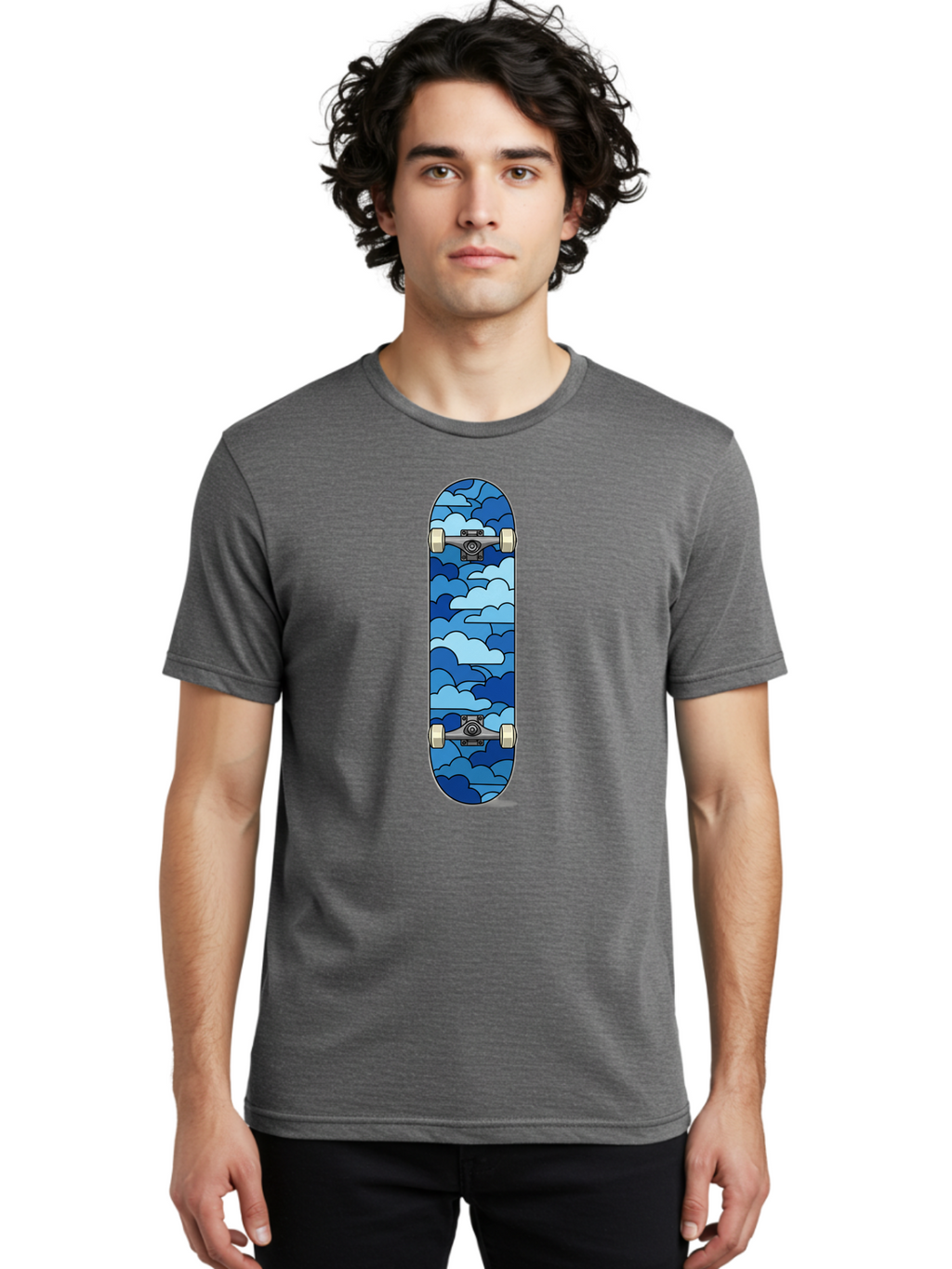 Cloud-Skateboard Men'S Graphic Tee, 100% Cotton, Comfortable Casual Summer Wear, Machine Washable, Vintage Camera, Old Camera, Antique Camera, Black Camera, Classic Photography, Photography Equipment, Nostalgic Device, Film Camera, Camera Art Bam057
