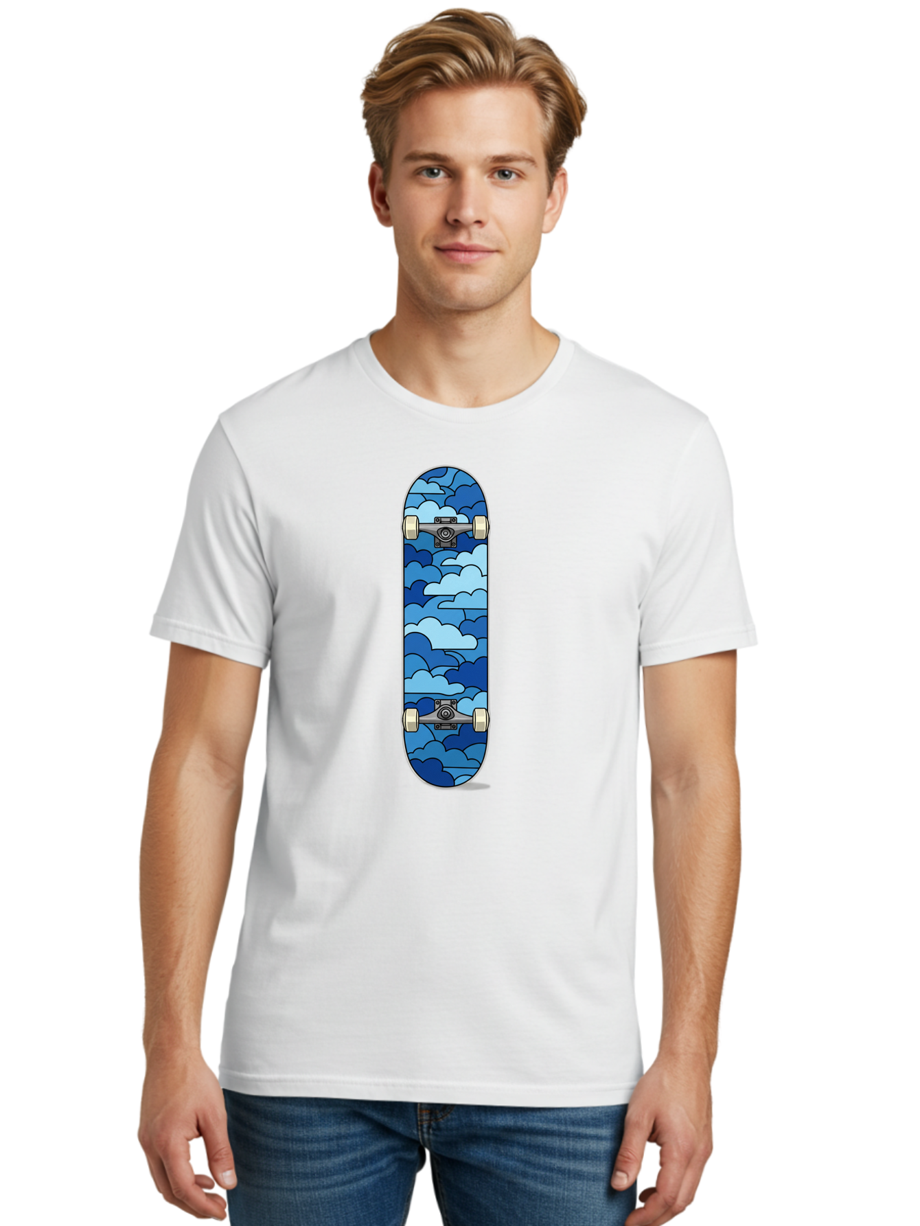 Cloud-Skateboard Men'S Graphic Tee, 100% Cotton, Comfortable Casual Summer Wear, Machine Washable, Vintage Camera, Old Camera, Antique Camera, Black Camera, Classic Photography, Photography Equipment, Nostalgic Device, Film Camera, Camera Art Bam057