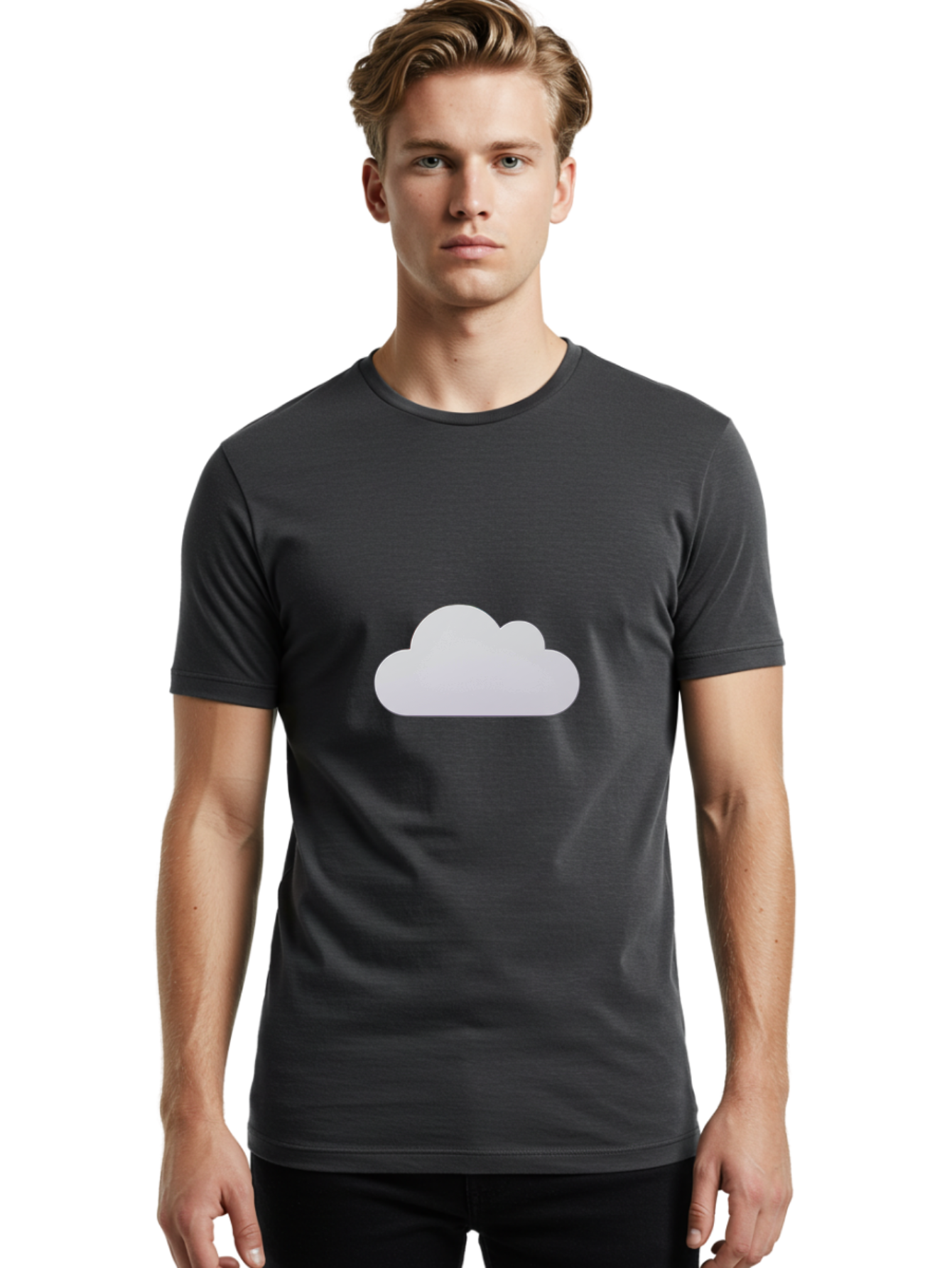 Cloud Men'S Graphic Tee, 100% Cotton, Comfortable Casual Summer Wear, Machine Washable, Vintage Camera, Old Camera, Antique Camera, Black Camera, Classic Photography, Photography Equipment, Nostalgic Device, Film Camera, Camera Art Bam060