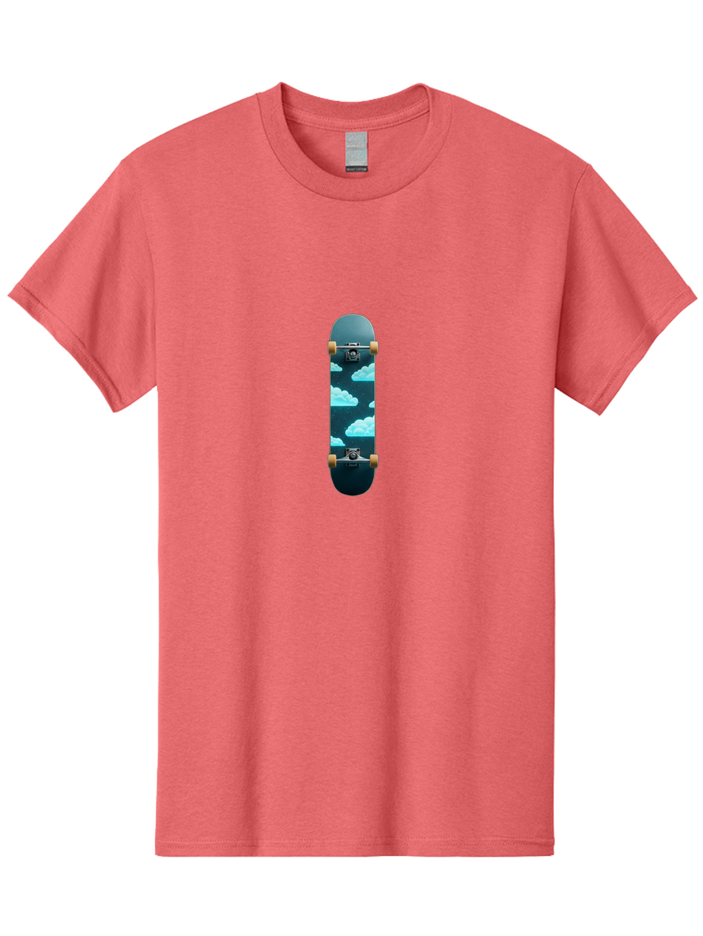 Clouds-Skateboard-1 Men'S Graphic Tee, 100% Cotton, Comfortable Casual Summer Wear, Machine Washable, Vintage Camera, Old Camera, Antique Camera, Black Camera, Classic Photography, Photography Equipment, Nostalgic Device, Film Camera, Bam061