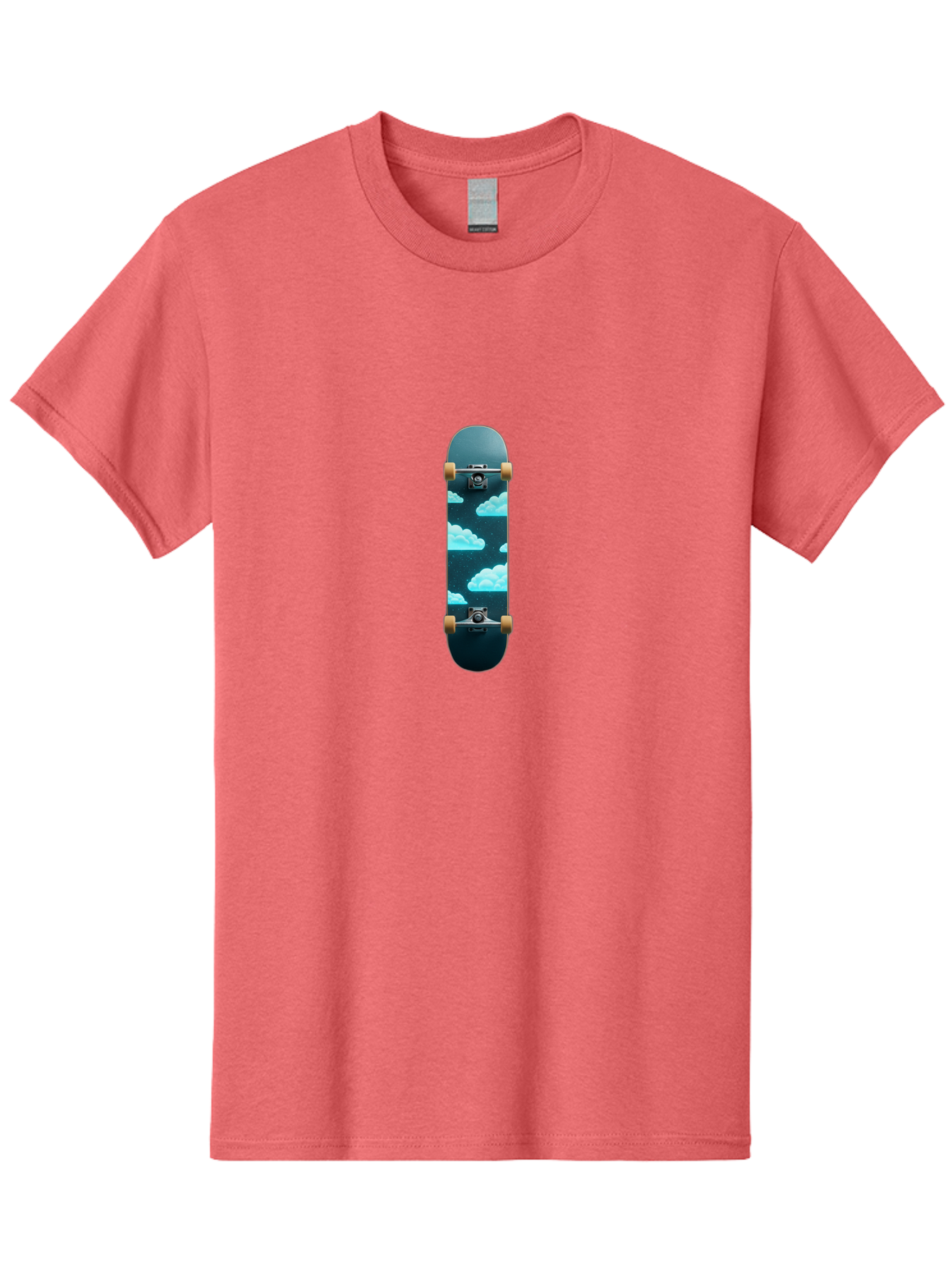 Clouds-Skateboard-1 Men'S Graphic Tee, 100% Cotton, Comfortable Casual Summer Wear, Machine Washable, Vintage Camera, Old Camera, Antique Camera, Black Camera, Classic Photography, Photography Equipment, Nostalgic Device, Film Camera, Bam061