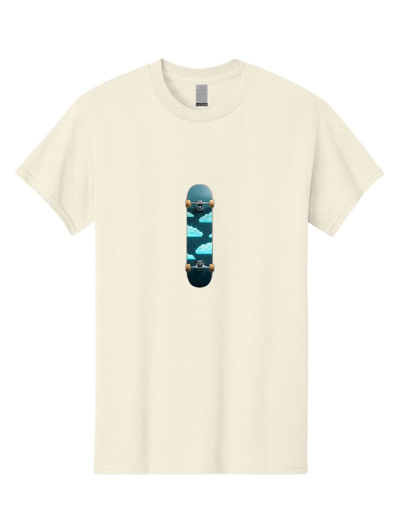 Clouds-Skateboard-1 Men'S Graphic Tee, 100% Cotton, Comfortable Casual Summer Wear, Machine Washable, Vintage Camera, Old Camera, Antique Camera, Black Camera, Classic Photography, Photography Equipment, Nostalgic Device, Film Camera, Bam061