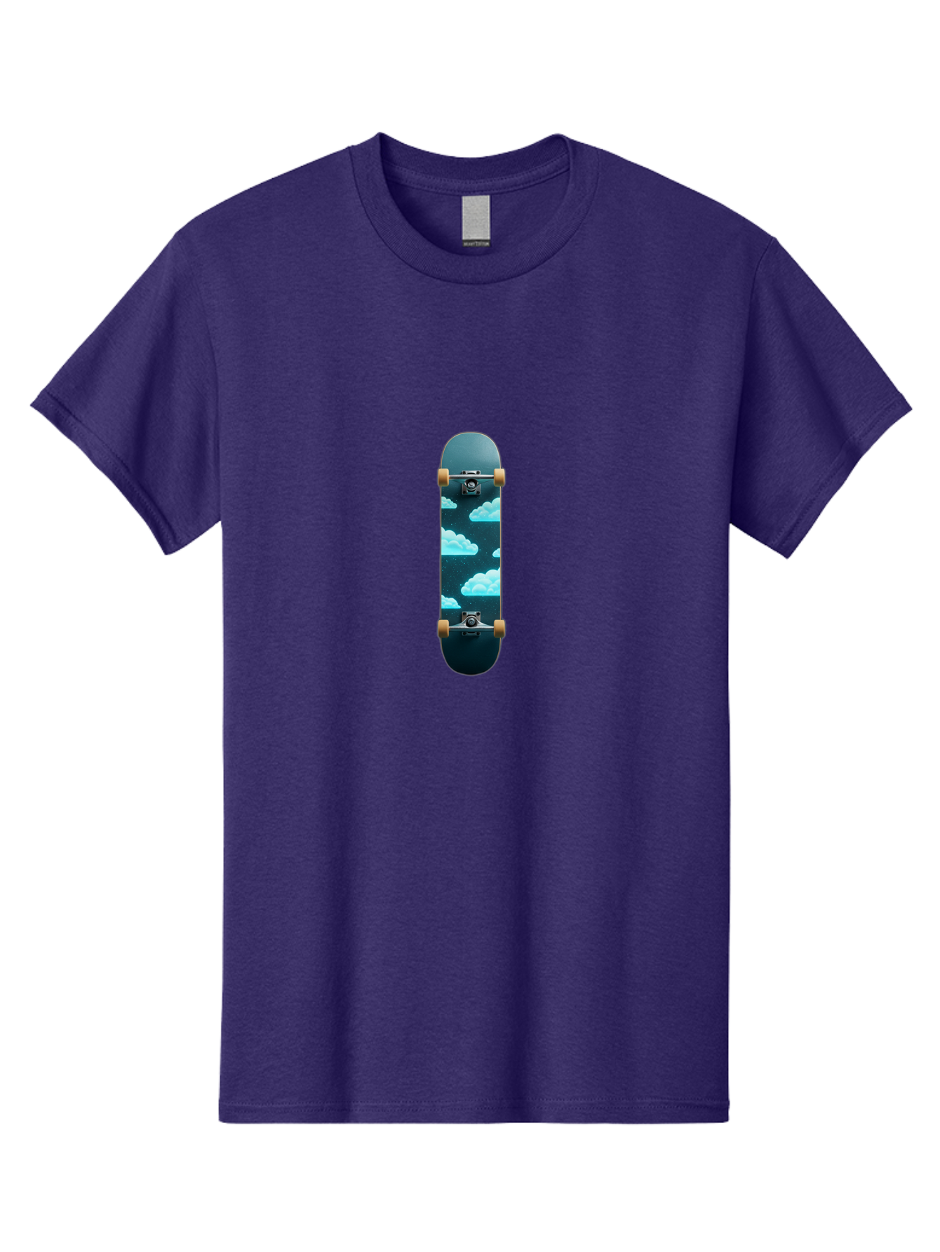 Clouds-Skateboard-1 Men'S Graphic Tee, 100% Cotton, Comfortable Casual Summer Wear, Machine Washable, Vintage Camera, Old Camera, Antique Camera, Black Camera, Classic Photography, Photography Equipment, Nostalgic Device, Film Camera, Bam061