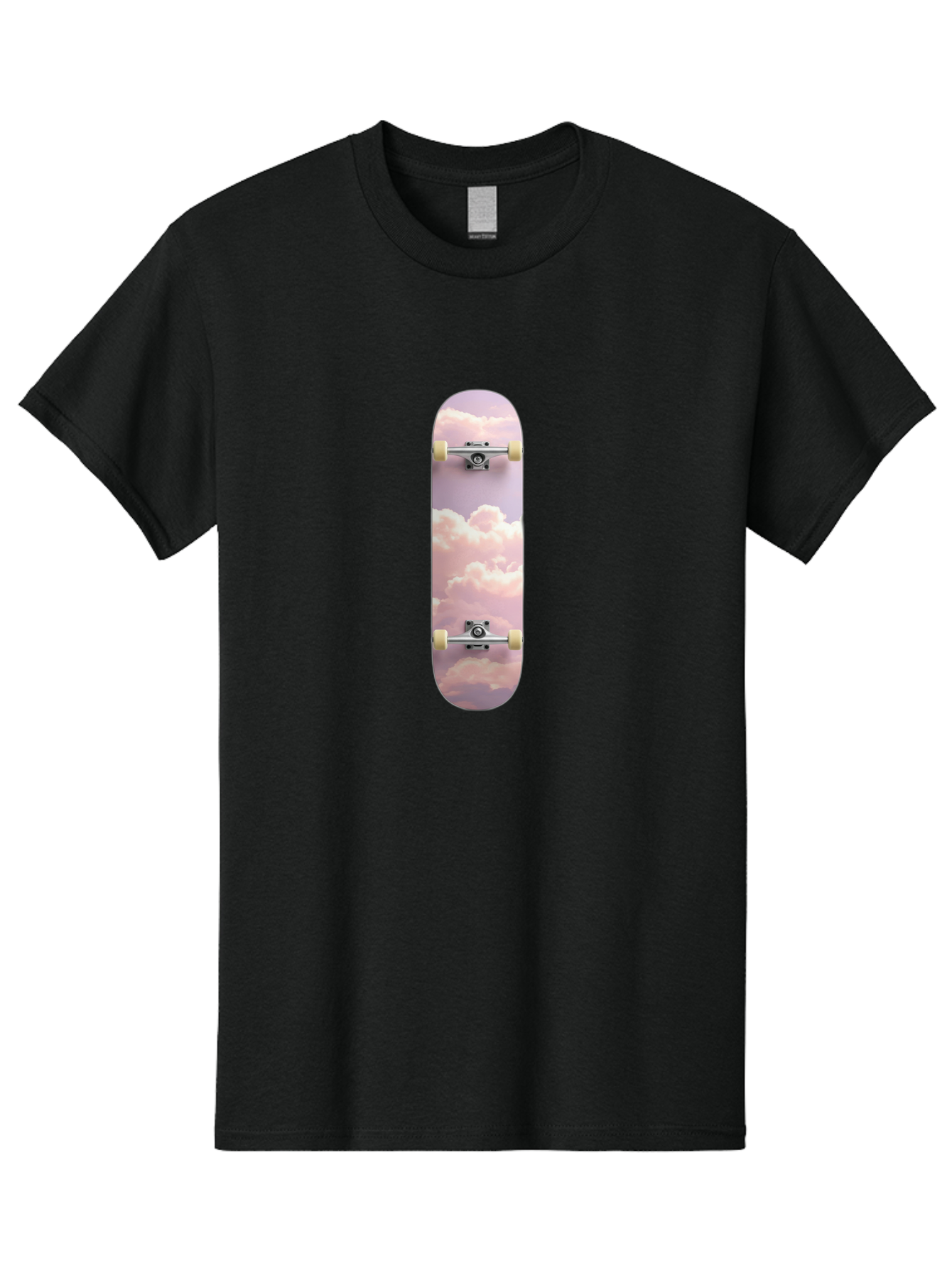 Clouds-Skateboard Men'S Graphic Tee, 100% Cotton, Comfortable Casual Summer Wear, Machine Washable, Vintage Camera, Old Camera, Antique Camera, Black Camera, Classic Photography, Photography Equipment, Nostalgic Device, Film Camera, Camera Art Bam062