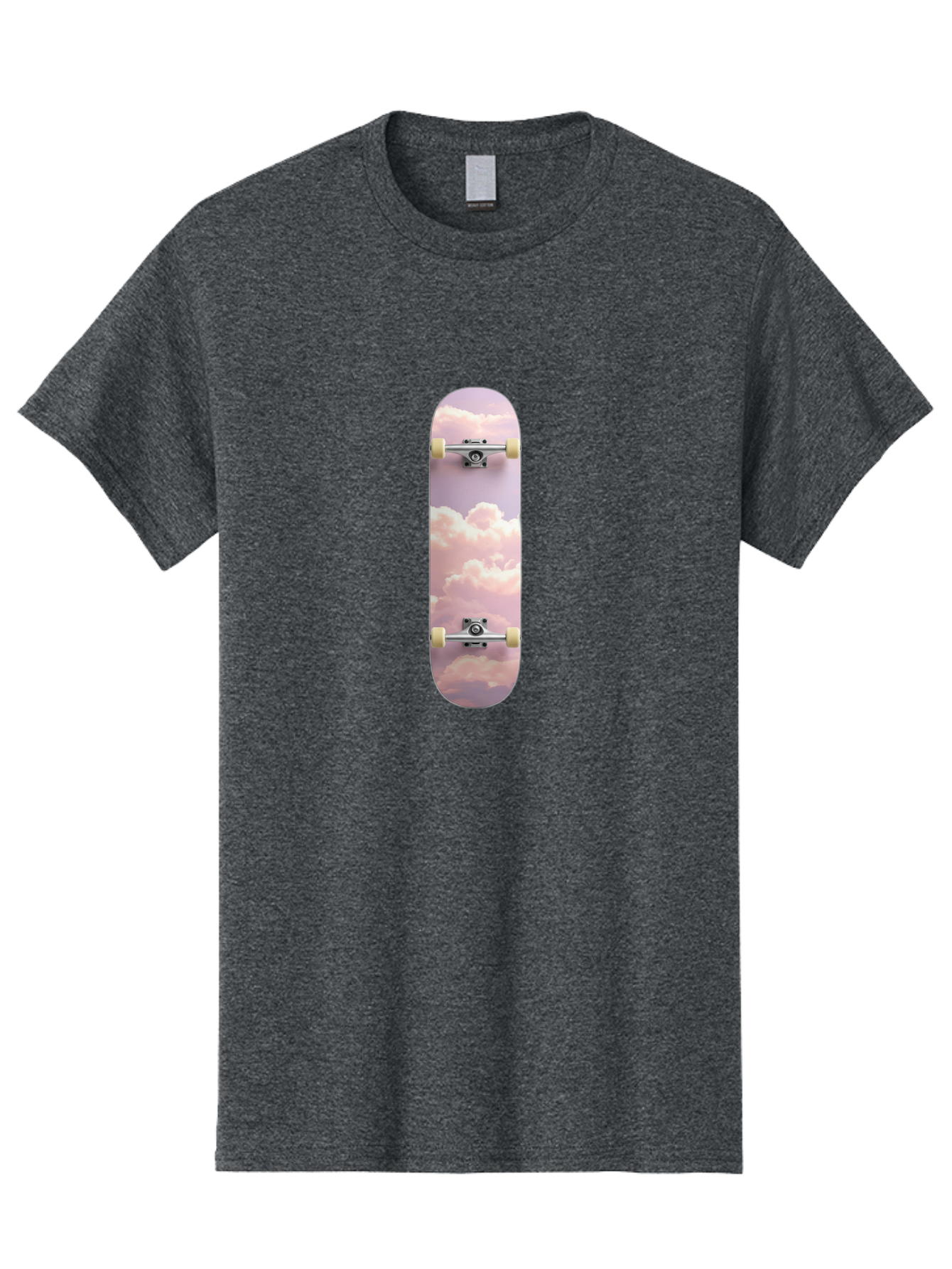 Clouds-Skateboard Men'S Graphic Tee, 100% Cotton, Comfortable Casual Summer Wear, Machine Washable, Vintage Camera, Old Camera, Antique Camera, Black Camera, Classic Photography, Photography Equipment, Nostalgic Device, Film Camera, Camera Art Bam062