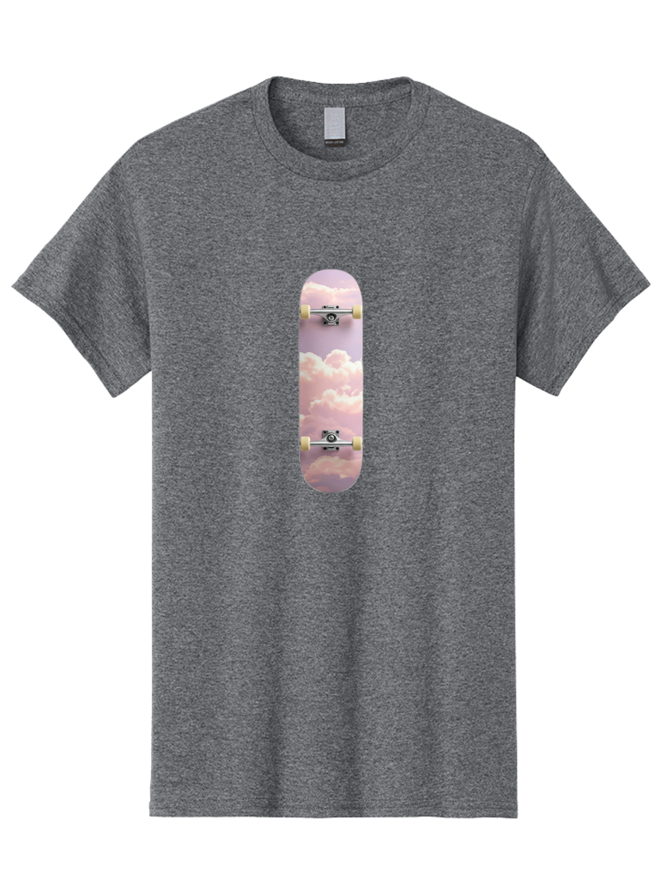 Clouds-Skateboard Men'S Graphic Tee, 100% Cotton, Comfortable Casual Summer Wear, Machine Washable, Vintage Camera, Old Camera, Antique Camera, Black Camera, Classic Photography, Photography Equipment, Nostalgic Device, Film Camera, Camera Art Bam062