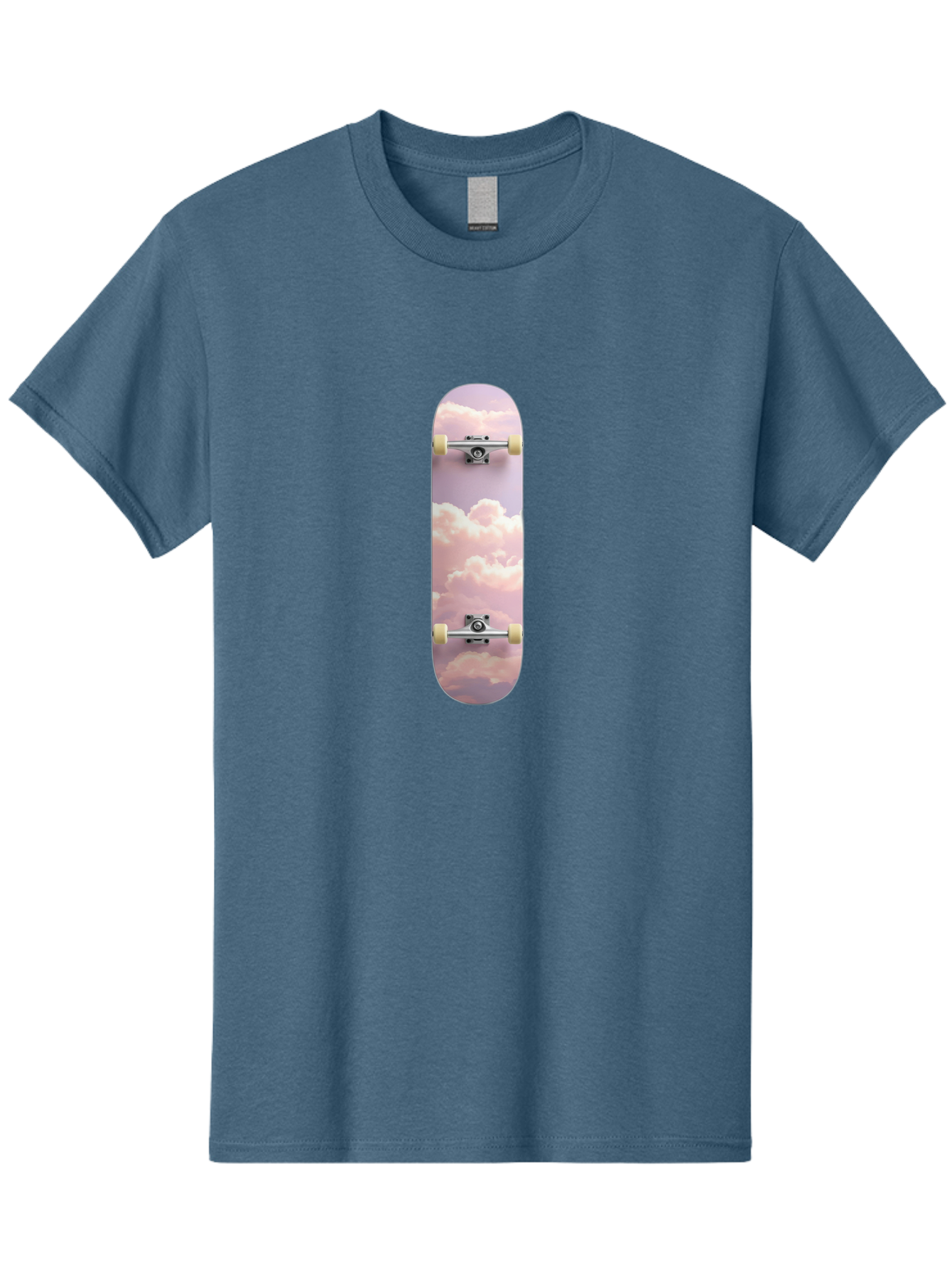 Clouds-Skateboard Men'S Graphic Tee, 100% Cotton, Comfortable Casual Summer Wear, Machine Washable, Vintage Camera, Old Camera, Antique Camera, Black Camera, Classic Photography, Photography Equipment, Nostalgic Device, Film Camera, Camera Art Bam062