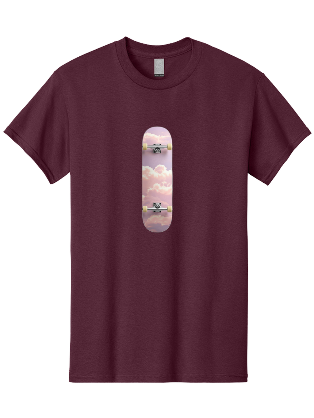 Clouds-Skateboard Men'S Graphic Tee, 100% Cotton, Comfortable Casual Summer Wear, Machine Washable, Vintage Camera, Old Camera, Antique Camera, Black Camera, Classic Photography, Photography Equipment, Nostalgic Device, Film Camera, Camera Art Bam062