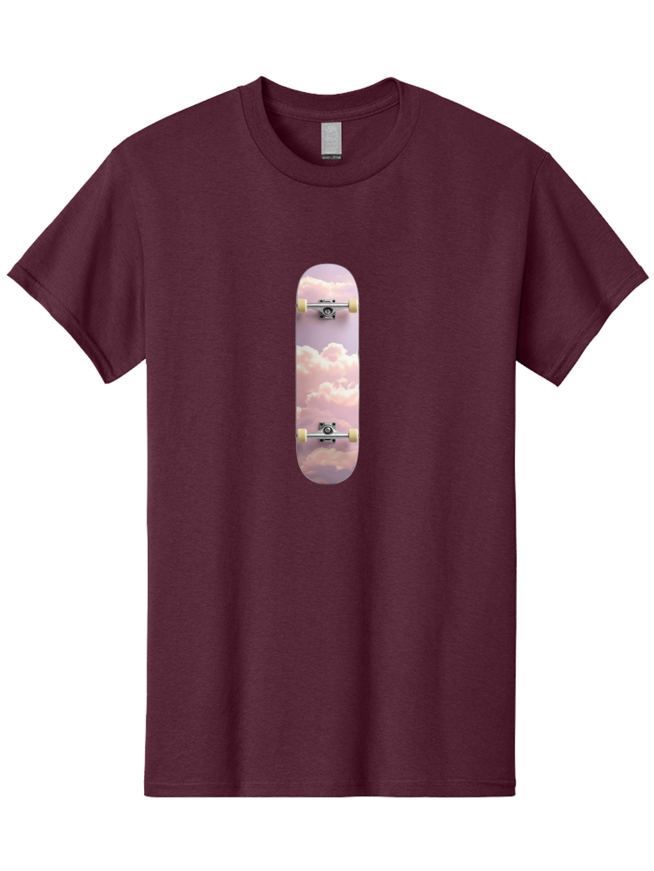 Clouds-Skateboard Men'S Graphic Tee, 100% Cotton, Comfortable Casual Summer Wear, Machine Washable, Vintage Camera, Old Camera, Antique Camera, Black Camera, Classic Photography, Photography Equipment, Nostalgic Device, Film Camera, Camera Art Bam062