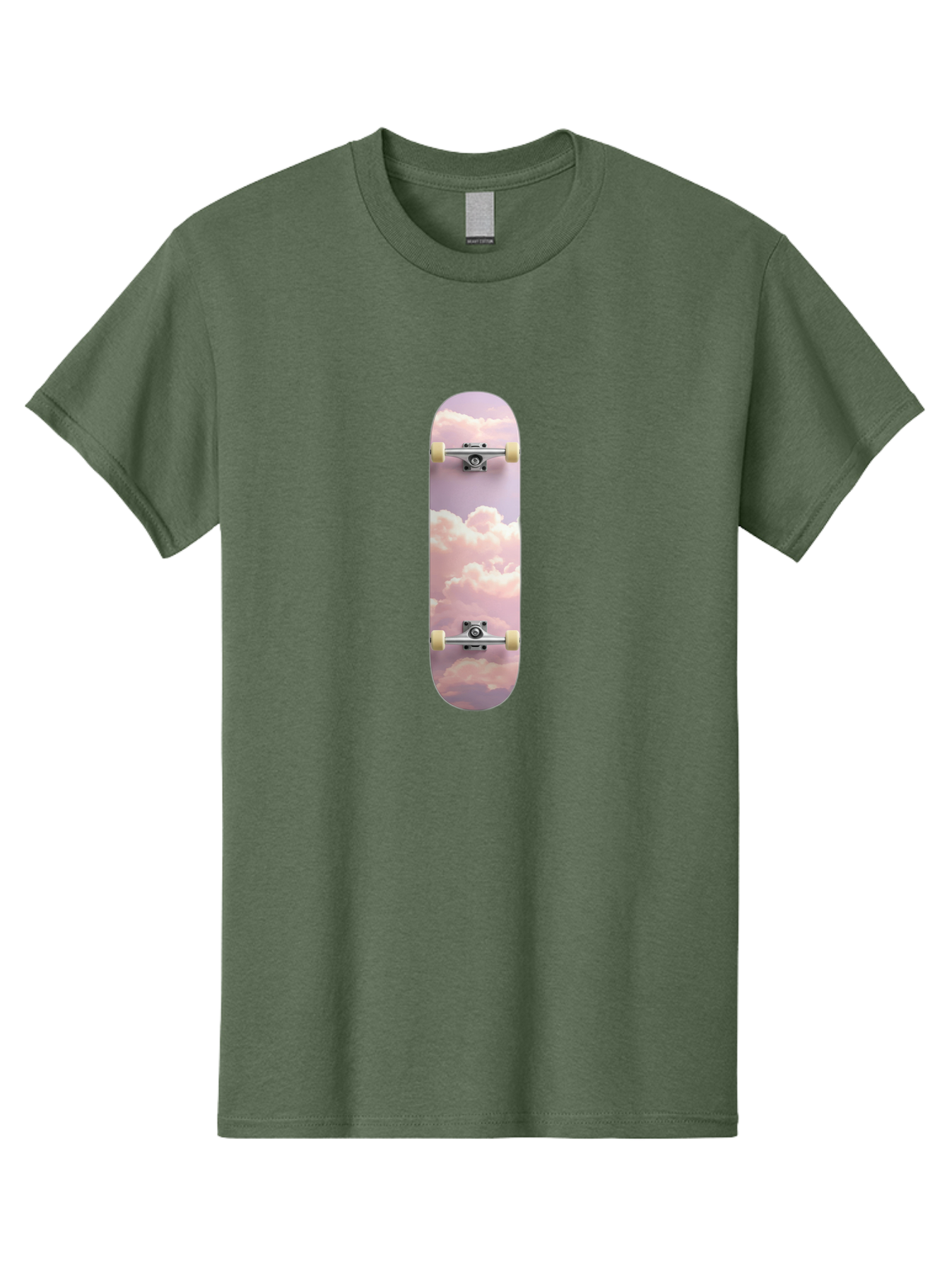 Clouds-Skateboard Men'S Graphic Tee, 100% Cotton, Comfortable Casual Summer Wear, Machine Washable, Vintage Camera, Old Camera, Antique Camera, Black Camera, Classic Photography, Photography Equipment, Nostalgic Device, Film Camera, Camera Art Bam062