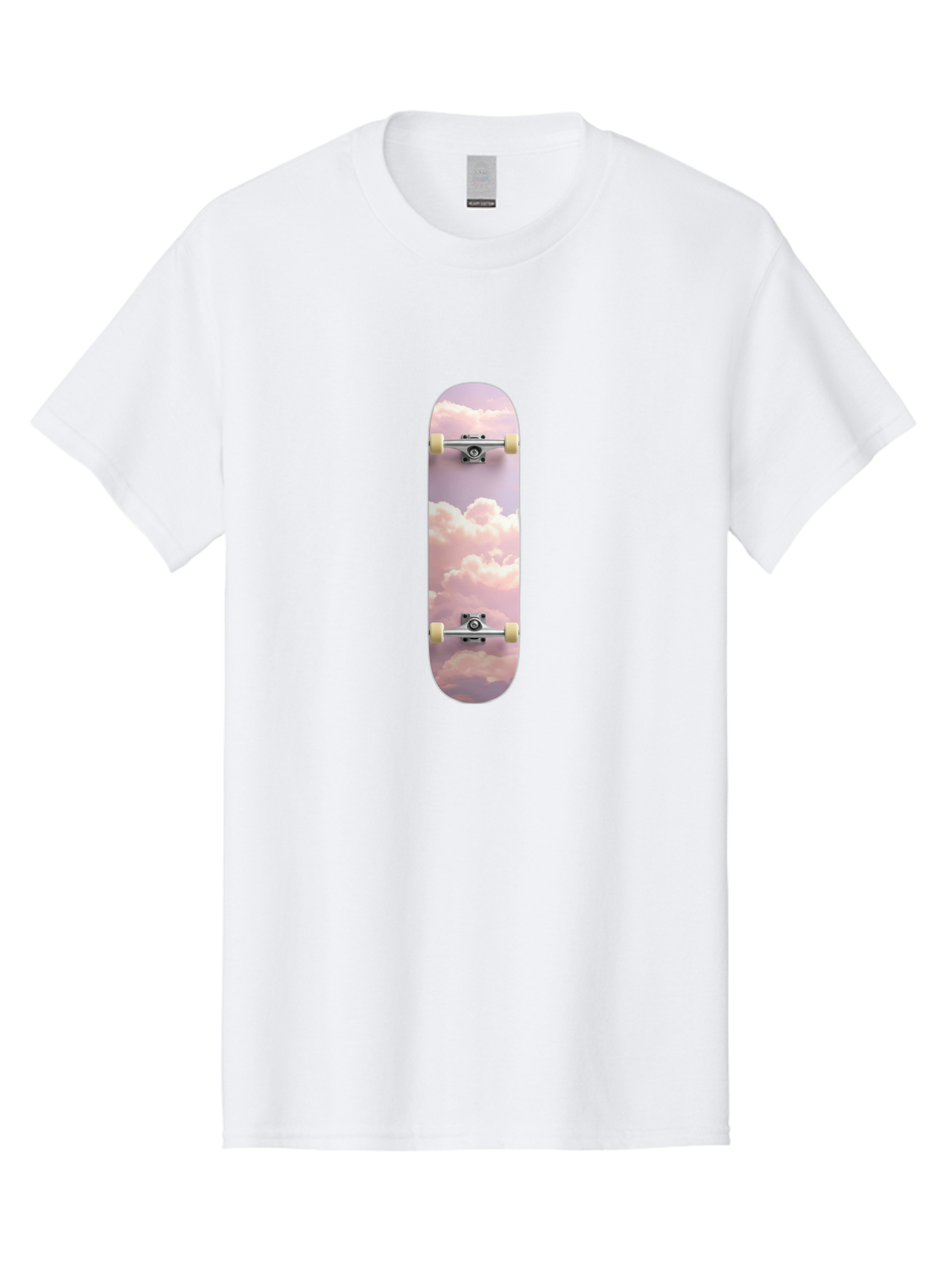 Clouds-Skateboard Men'S Graphic Tee, 100% Cotton, Comfortable Casual Summer Wear, Machine Washable, Vintage Camera, Old Camera, Antique Camera, Black Camera, Classic Photography, Photography Equipment, Nostalgic Device, Film Camera, Camera Art Bam062