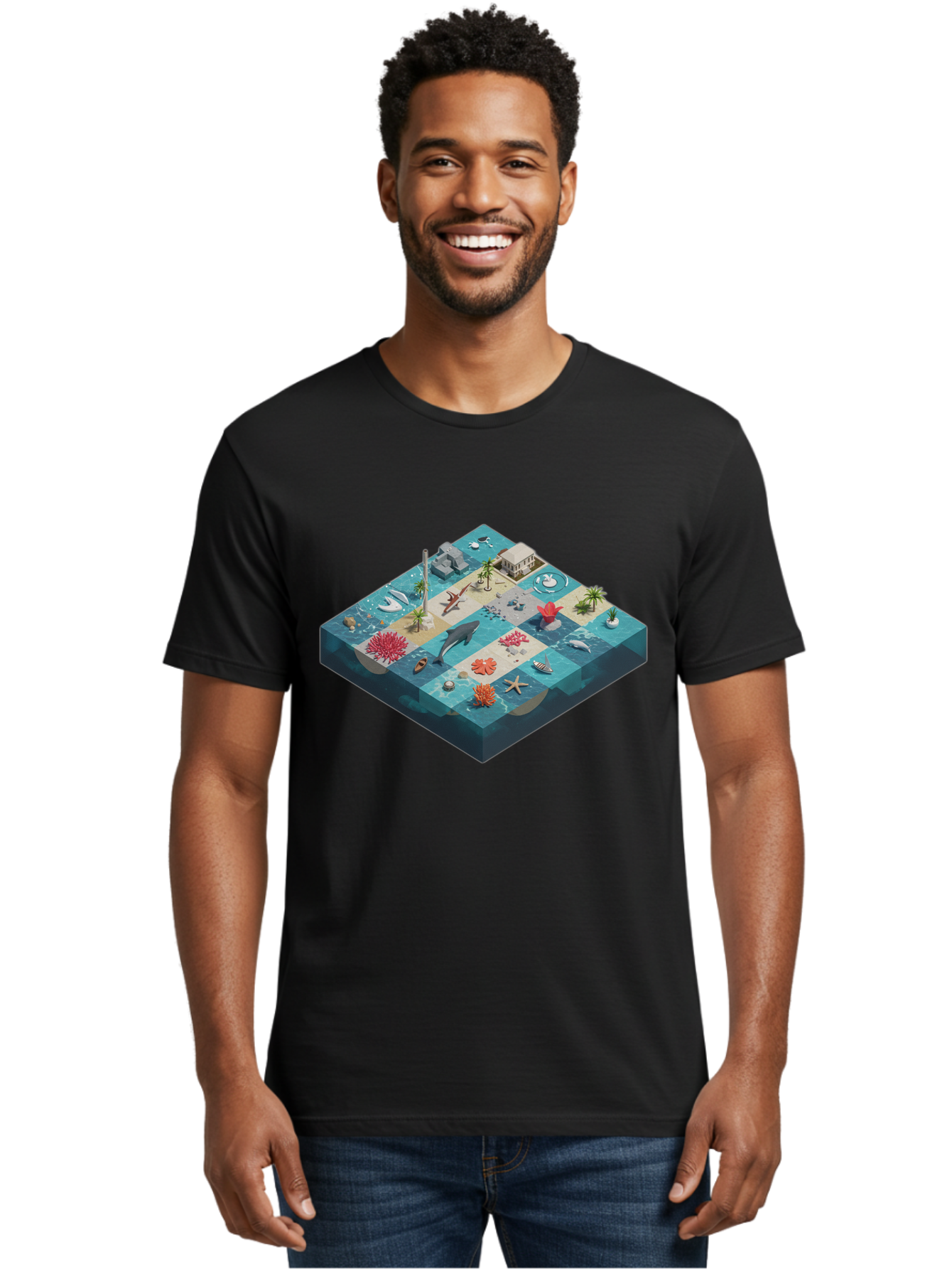 Coastal-Paradise Men'S Graphic Tee, 100% Cotton, Comfortable Casual Summer Wear, Machine Washable, Vintage Camera, Old Camera, Antique Camera, Black Camera, Classic Photography, Photography Equipment, Nostalgic Device, Film Camera, Camera Art Bam063