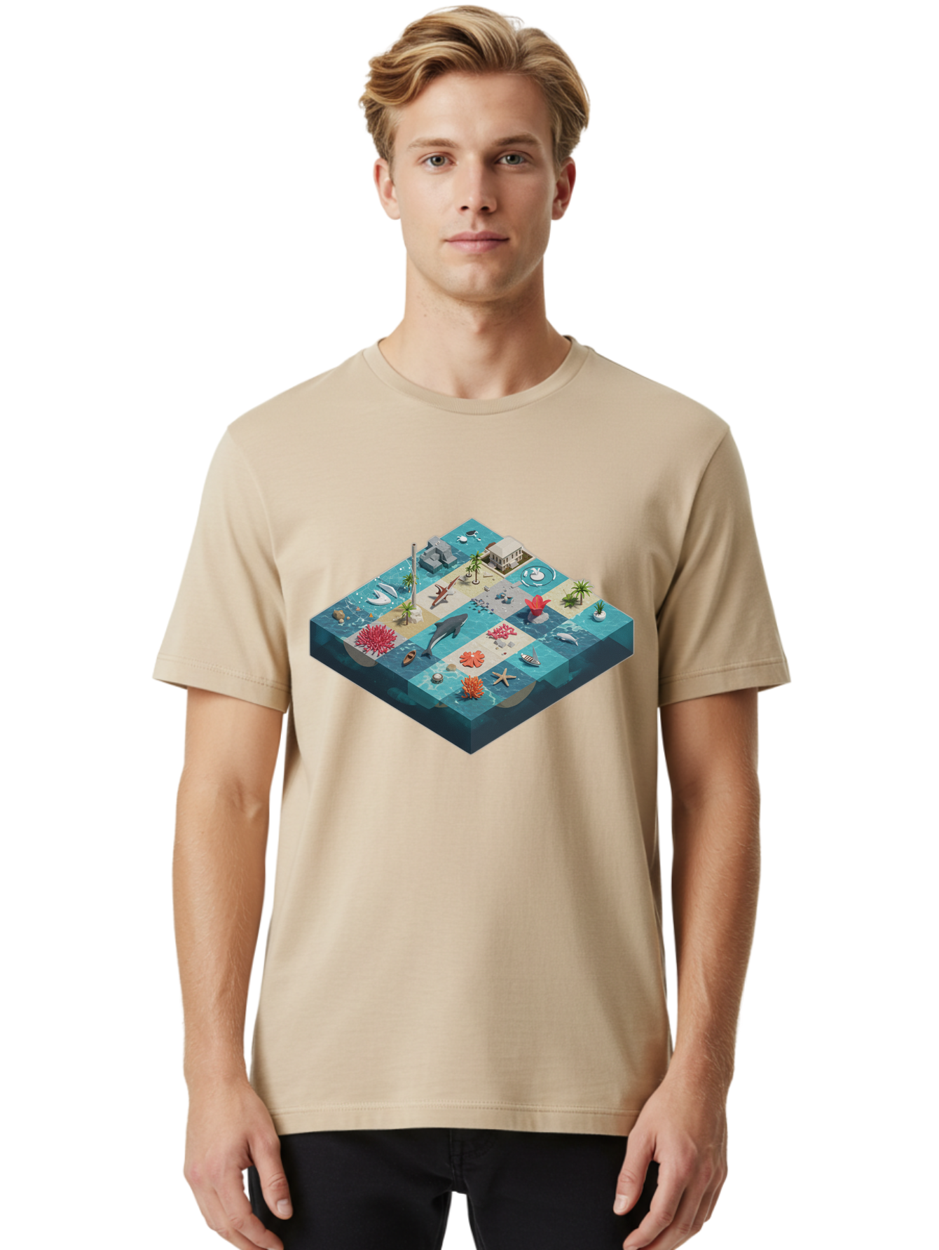 Coastal-Paradise Men'S Graphic Tee, 100% Cotton, Comfortable Casual Summer Wear, Machine Washable, Vintage Camera, Old Camera, Antique Camera, Black Camera, Classic Photography, Photography Equipment, Nostalgic Device, Film Camera, Camera Art Bam063