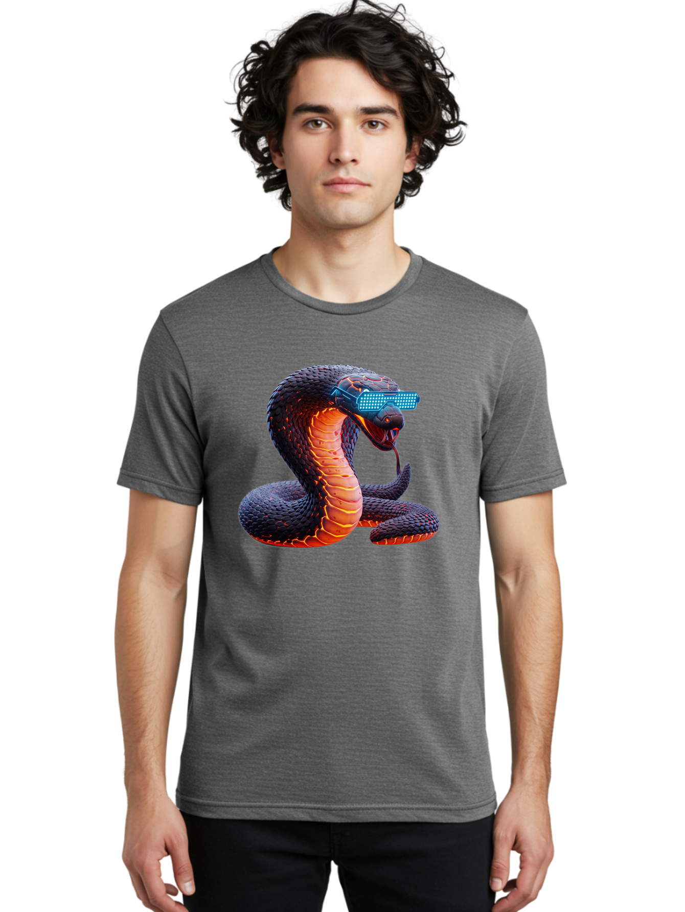 Cobra-Virtual-Reality Men'S Graphic Tee, 100% Cotton, Comfortable Casual Summer Wear, Machine Washable, Vintage Camera, Old Camera, Antique Camera, Black Camera, Classic Photography, Photography Equipment, Nostalgic Device, Film Camera, Bam065