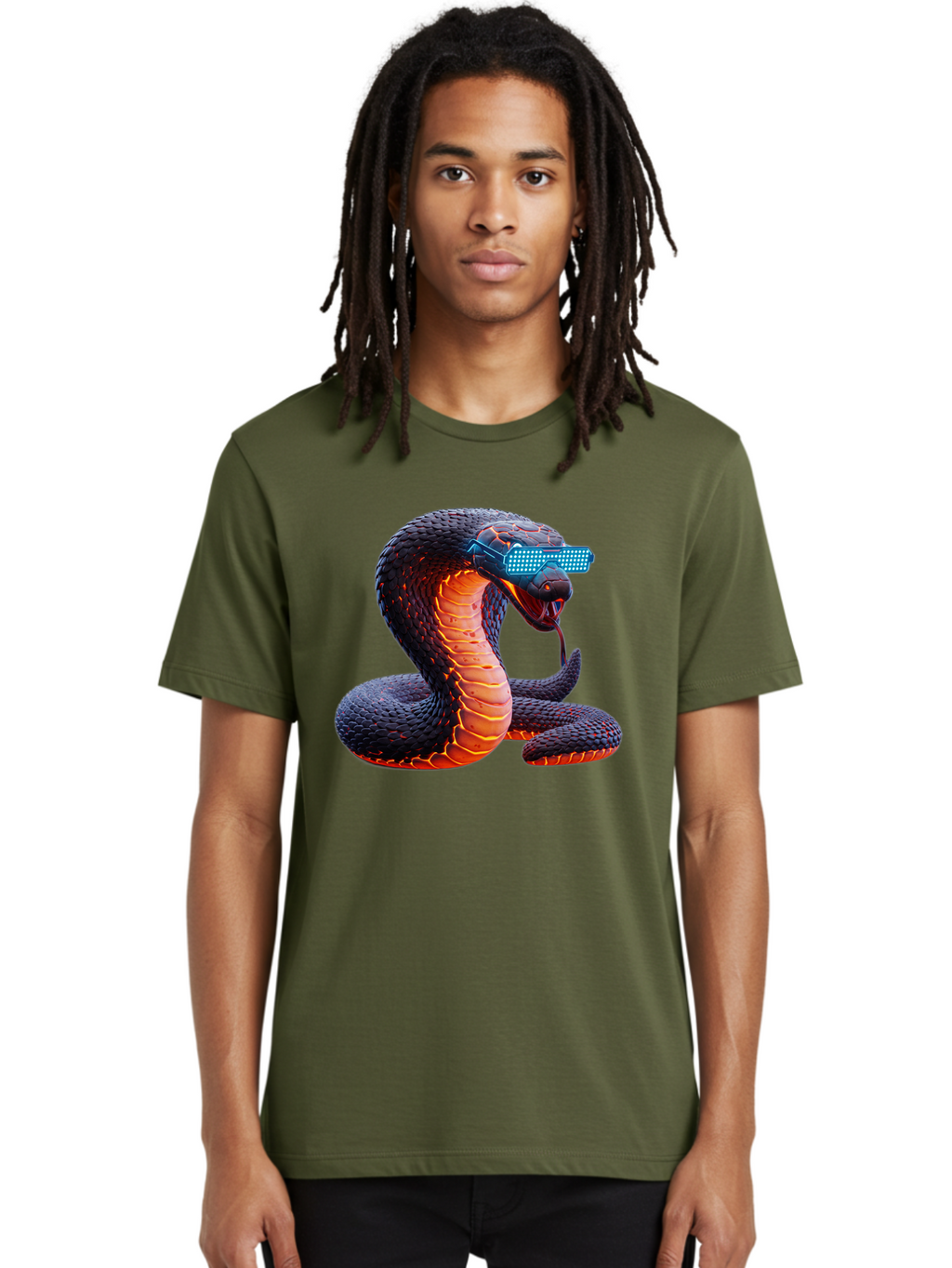 Cobra-Virtual-Reality Men'S Graphic Tee, 100% Cotton, Comfortable Casual Summer Wear, Machine Washable, Vintage Camera, Old Camera, Antique Camera, Black Camera, Classic Photography, Photography Equipment, Nostalgic Device, Film Camera, Bam065