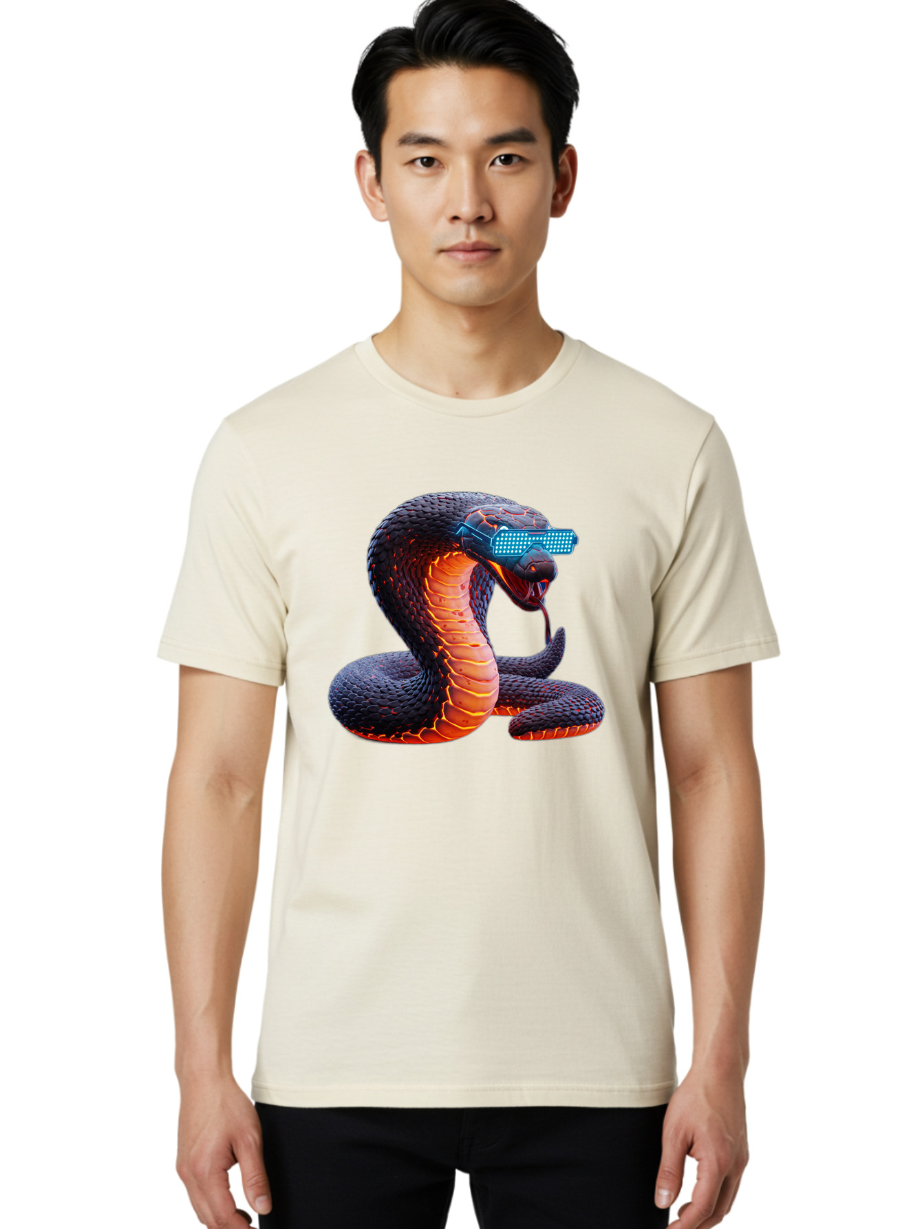 Cobra-Virtual-Reality Men'S Graphic Tee, 100% Cotton, Comfortable Casual Summer Wear, Machine Washable, Vintage Camera, Old Camera, Antique Camera, Black Camera, Classic Photography, Photography Equipment, Nostalgic Device, Film Camera, Bam065