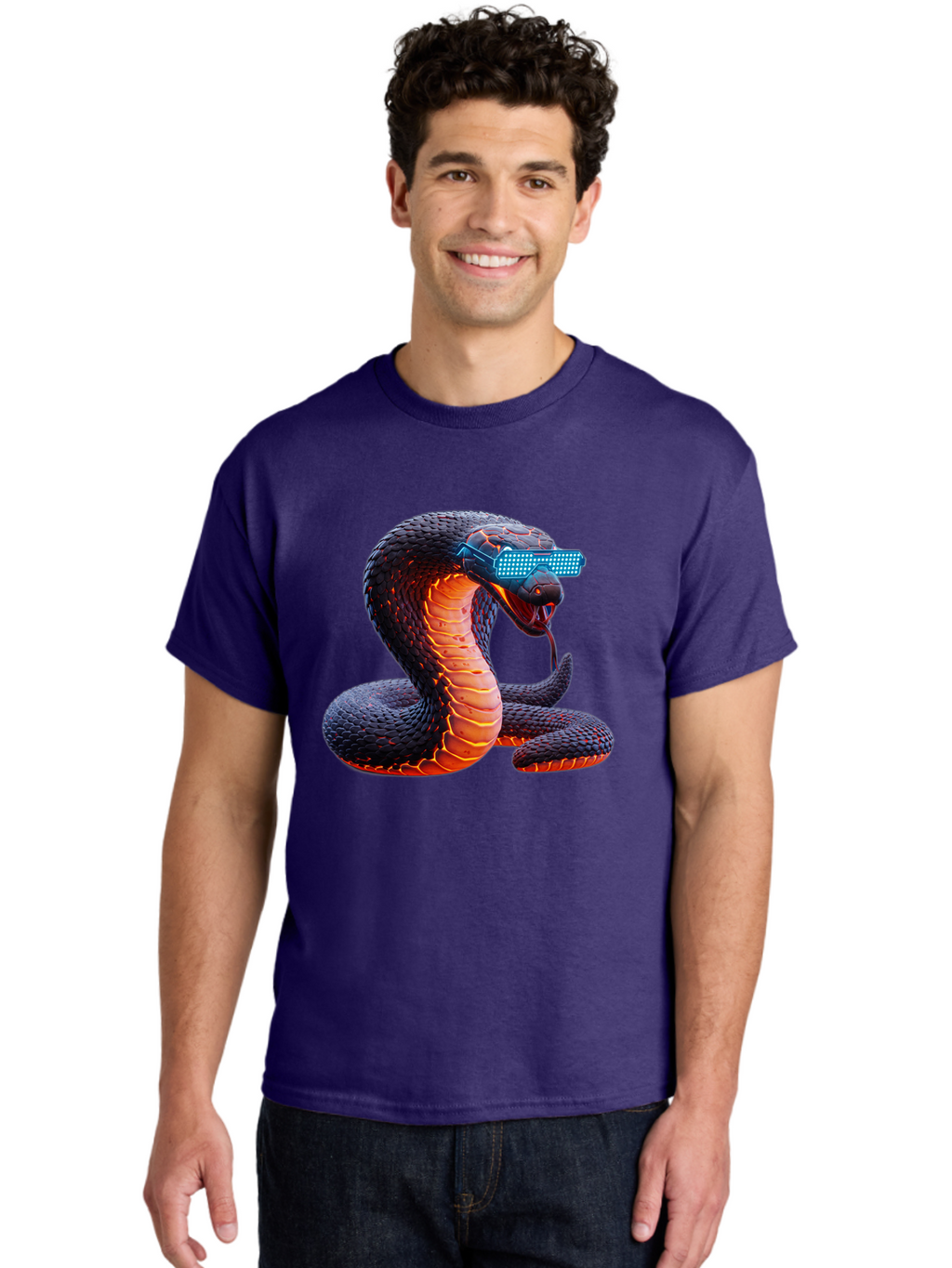 Cobra-Virtual-Reality Men'S Graphic Tee, 100% Cotton, Comfortable Casual Summer Wear, Machine Washable, Vintage Camera, Old Camera, Antique Camera, Black Camera, Classic Photography, Photography Equipment, Nostalgic Device, Film Camera, Bam065