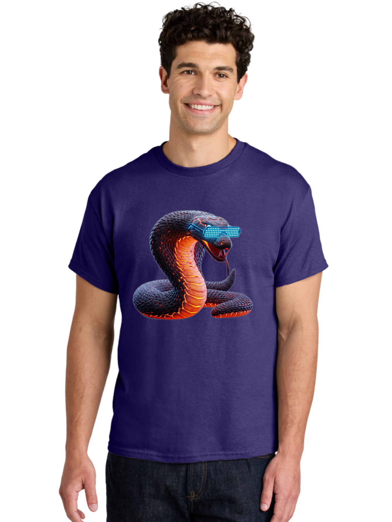 Cobra-Virtual-Reality Men'S Graphic Tee, 100% Cotton, Comfortable Casual Summer Wear, Machine Washable, Vintage Camera, Old Camera, Antique Camera, Black Camera, Classic Photography, Photography Equipment, Nostalgic Device, Film Camera, Bam065