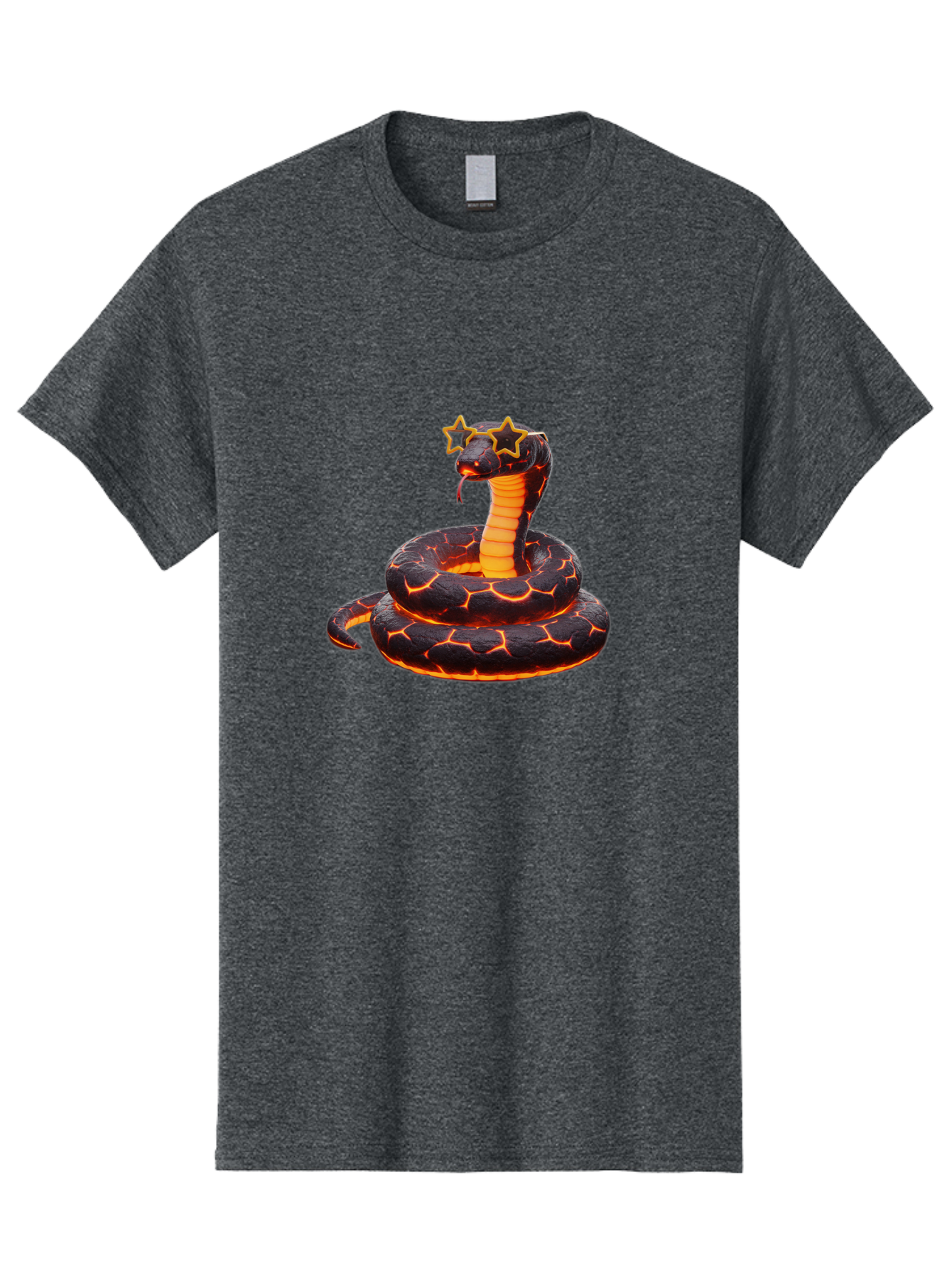 Cobra-With-Stars Men'S Graphic Tee, 100% Cotton, Comfortable Casual Summer Wear, Machine Washable, Vintage Camera, Old Camera, Antique Camera, Black Camera, Classic Photography, Photography Equipment, Nostalgic Device, Film Camera, Camera Art Bam066