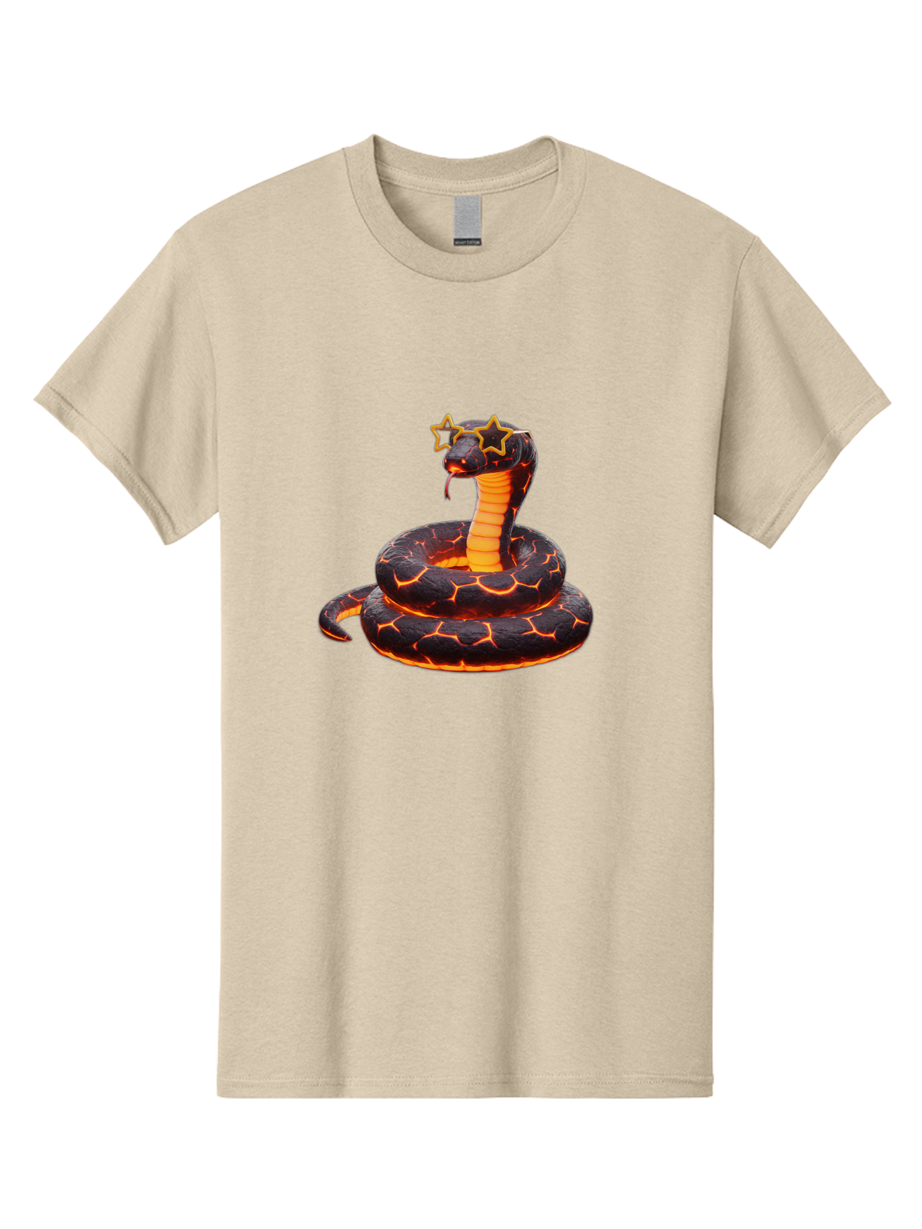 Cobra-With-Stars Men'S Graphic Tee, 100% Cotton, Comfortable Casual Summer Wear, Machine Washable, Vintage Camera, Old Camera, Antique Camera, Black Camera, Classic Photography, Photography Equipment, Nostalgic Device, Film Camera, Camera Art Bam066