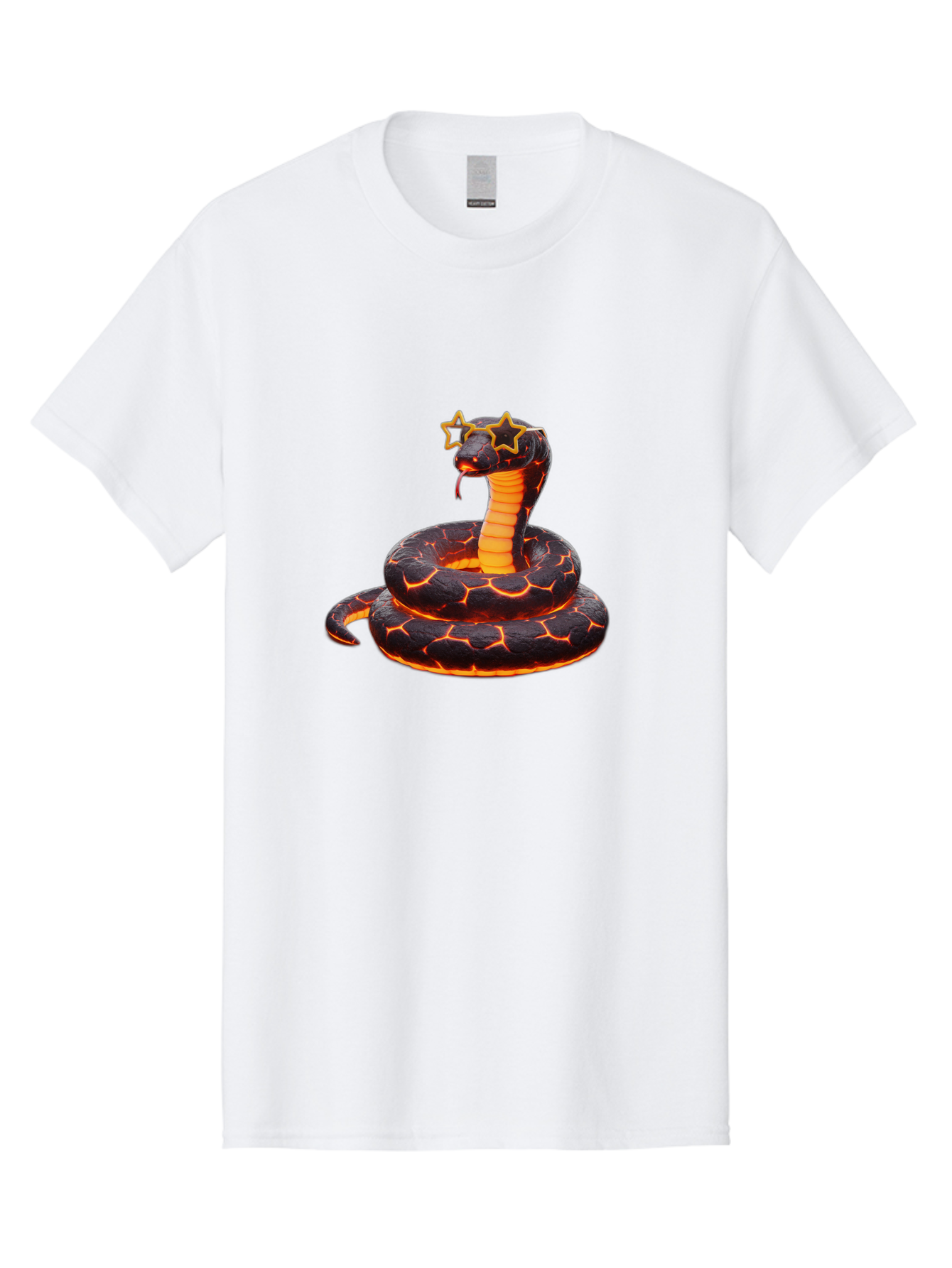 Cobra-With-Stars Men'S Graphic Tee, 100% Cotton, Comfortable Casual Summer Wear, Machine Washable, Vintage Camera, Old Camera, Antique Camera, Black Camera, Classic Photography, Photography Equipment, Nostalgic Device, Film Camera, Camera Art Bam066