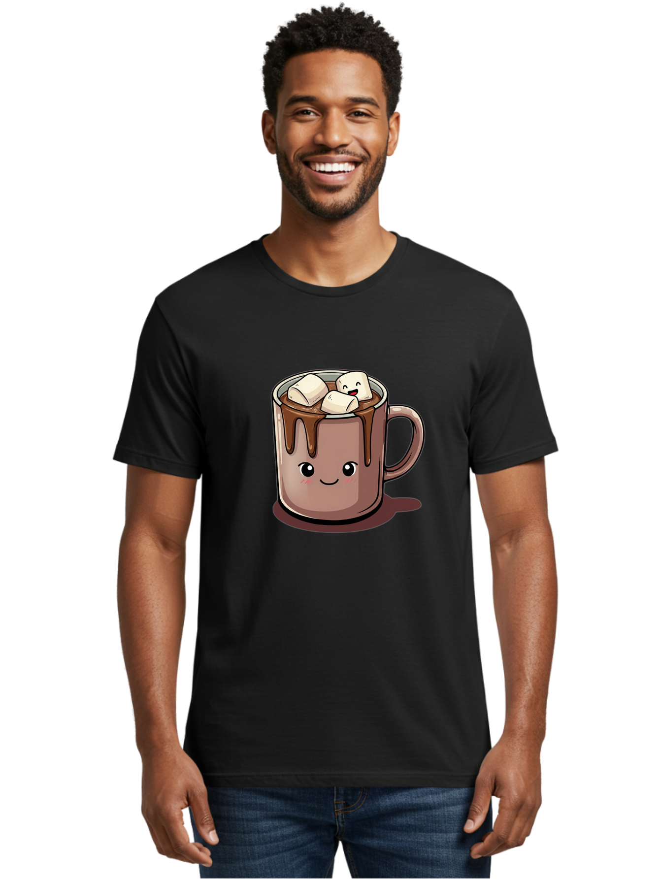 Cocoa-Mug-1 Men'S Graphic Tee, 100% Cotton, Comfortable Casual Summer Wear, Machine Washable, Vintage Camera, Old Camera, Antique Camera, Black Camera, Classic Photography, Photography Equipment, Nostalgic Device, Film Camera, Camera Art Bam067