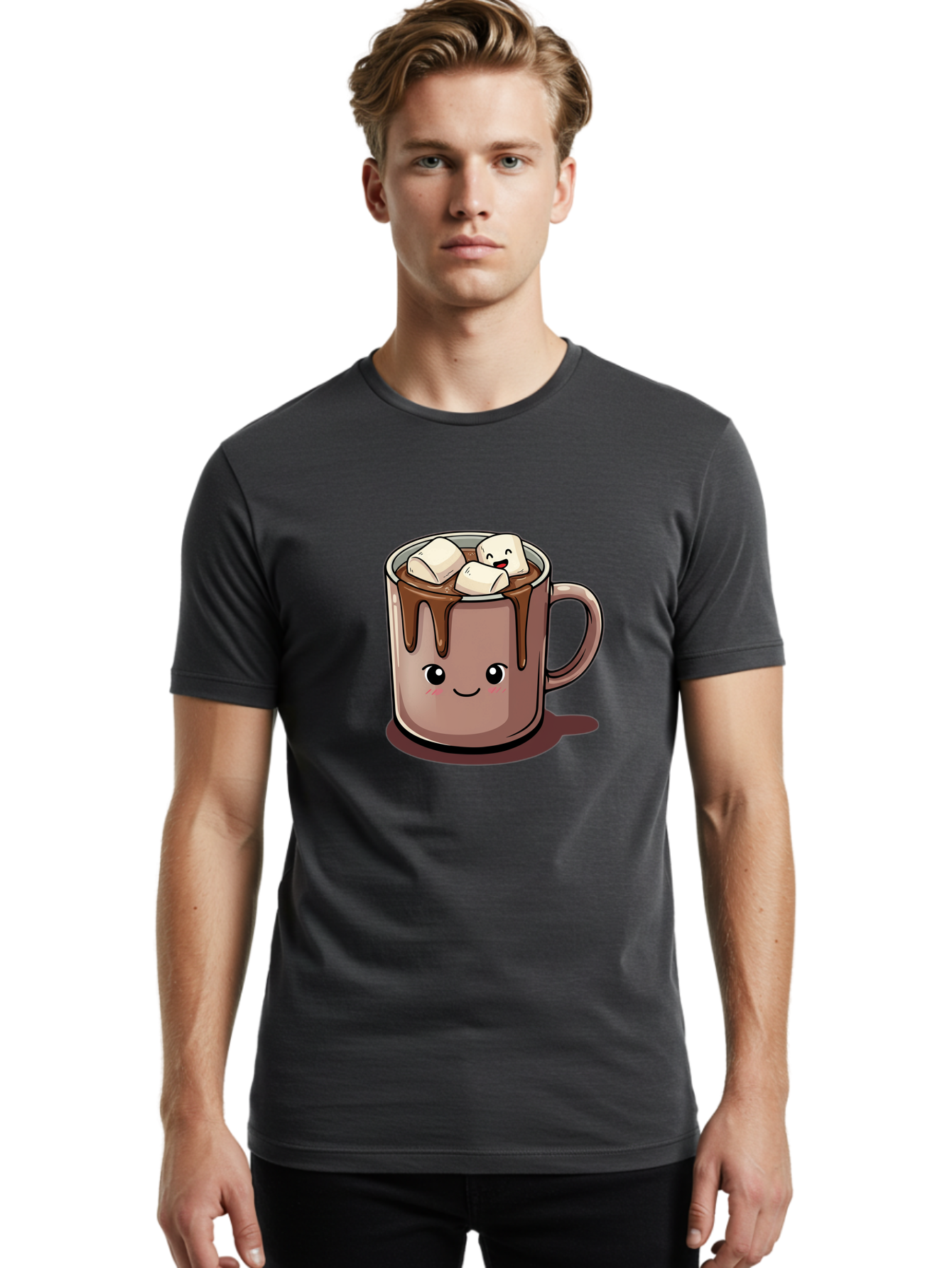 Cocoa-Mug-1 Men'S Graphic Tee, 100% Cotton, Comfortable Casual Summer Wear, Machine Washable, Vintage Camera, Old Camera, Antique Camera, Black Camera, Classic Photography, Photography Equipment, Nostalgic Device, Film Camera, Camera Art Bam067