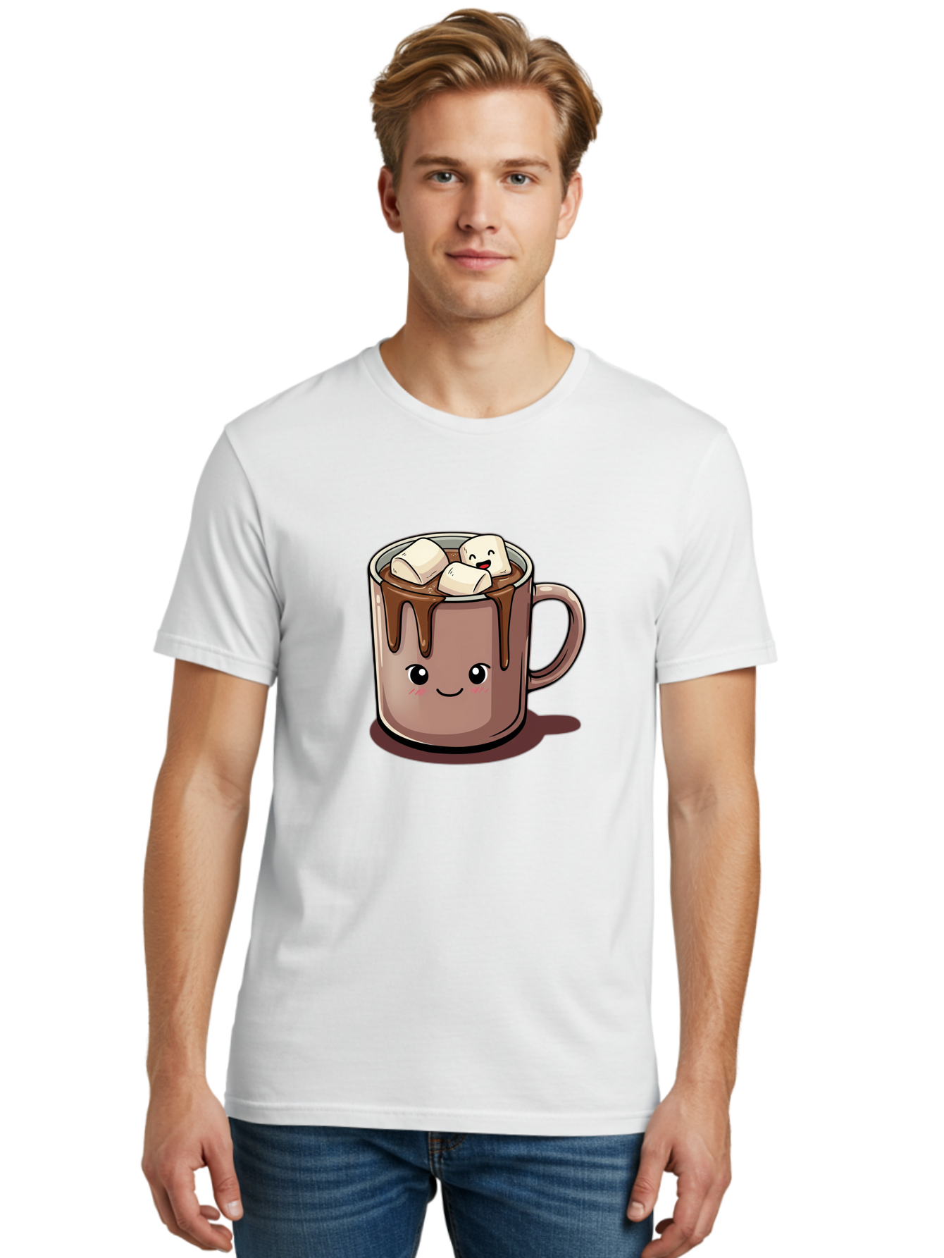 Cocoa-Mug-1 Men'S Graphic Tee, 100% Cotton, Comfortable Casual Summer Wear, Machine Washable, Vintage Camera, Old Camera, Antique Camera, Black Camera, Classic Photography, Photography Equipment, Nostalgic Device, Film Camera, Camera Art Bam067