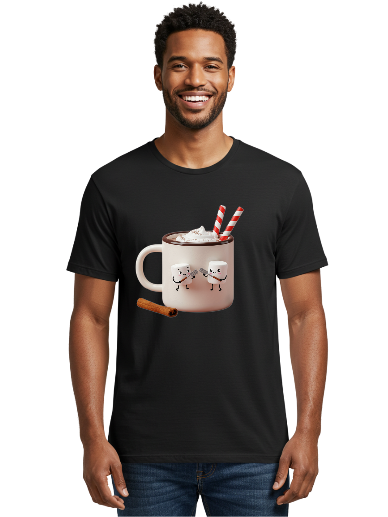Cocoa-Mug Men'S Graphic Tee, 100% Cotton, Comfortable Casual Summer Wear, Machine Washable, Vintage Camera, Old Camera, Antique Camera, Black Camera, Classic Photography, Photography Equipment, Nostalgic Device, Film Camera, Camera Art Bam068