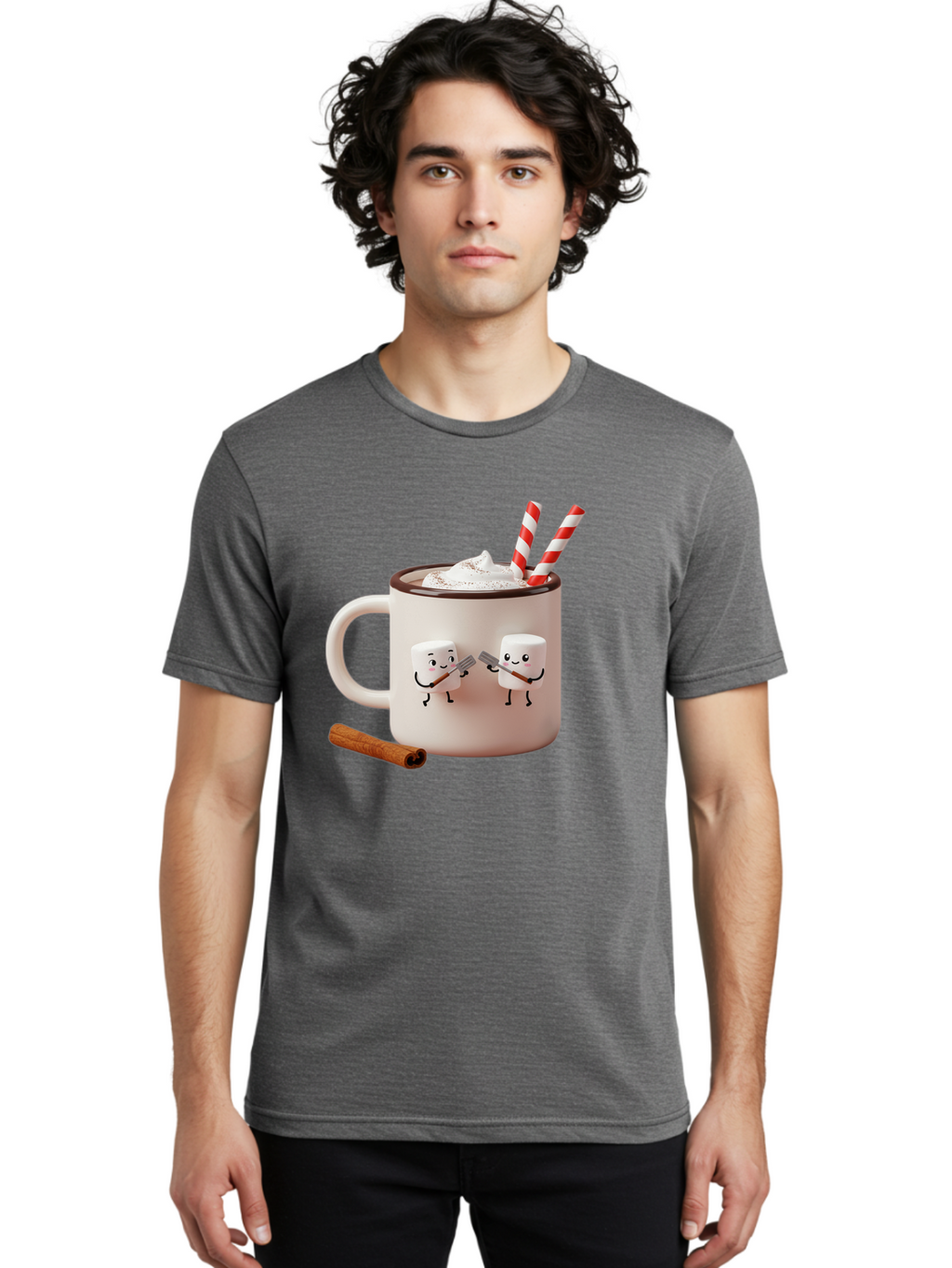 Cocoa-Mug Men'S Graphic Tee, 100% Cotton, Comfortable Casual Summer Wear, Machine Washable, Vintage Camera, Old Camera, Antique Camera, Black Camera, Classic Photography, Photography Equipment, Nostalgic Device, Film Camera, Camera Art Bam068