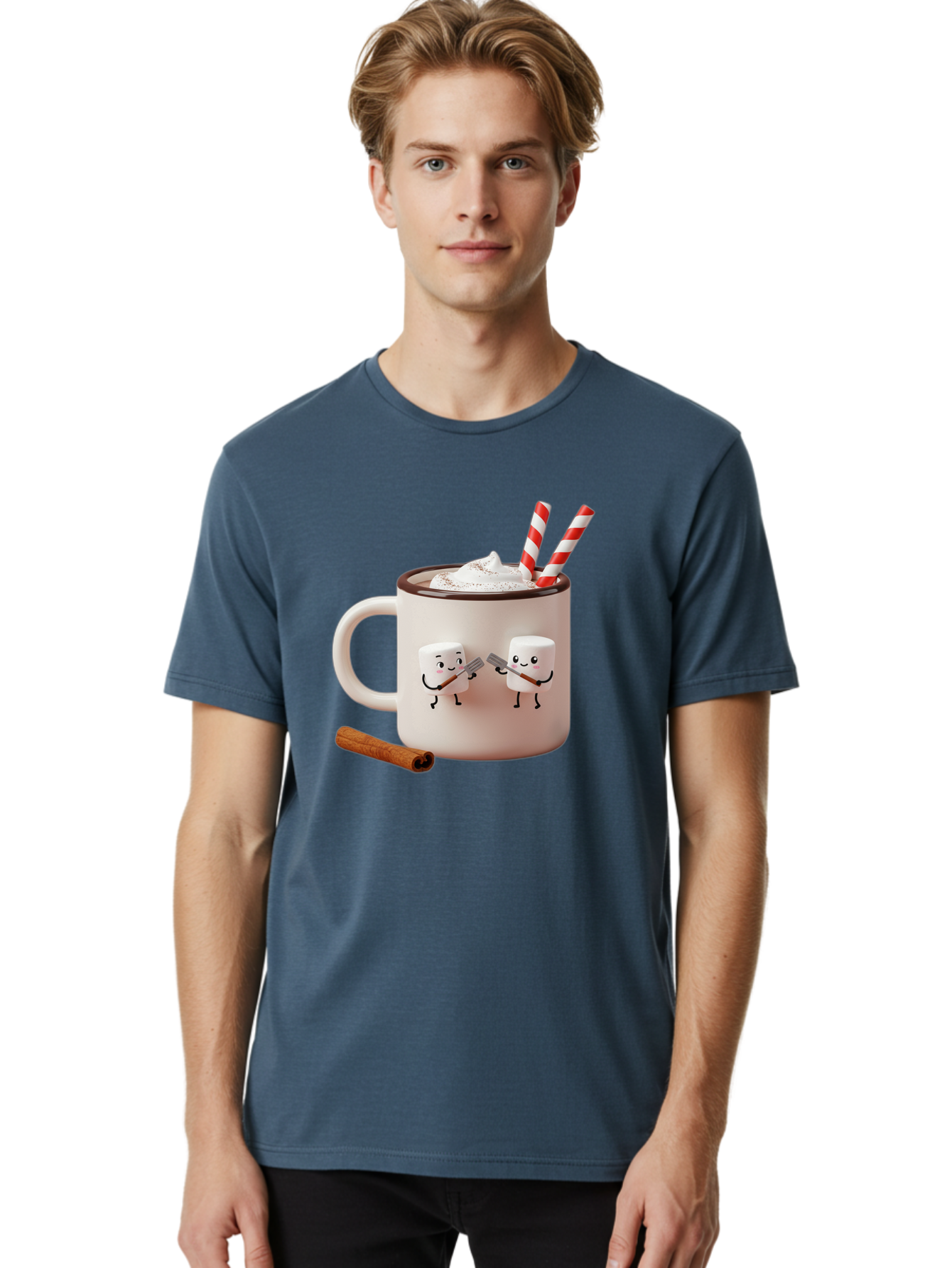 Cocoa-Mug Men'S Graphic Tee, 100% Cotton, Comfortable Casual Summer Wear, Machine Washable, Vintage Camera, Old Camera, Antique Camera, Black Camera, Classic Photography, Photography Equipment, Nostalgic Device, Film Camera, Camera Art Bam068