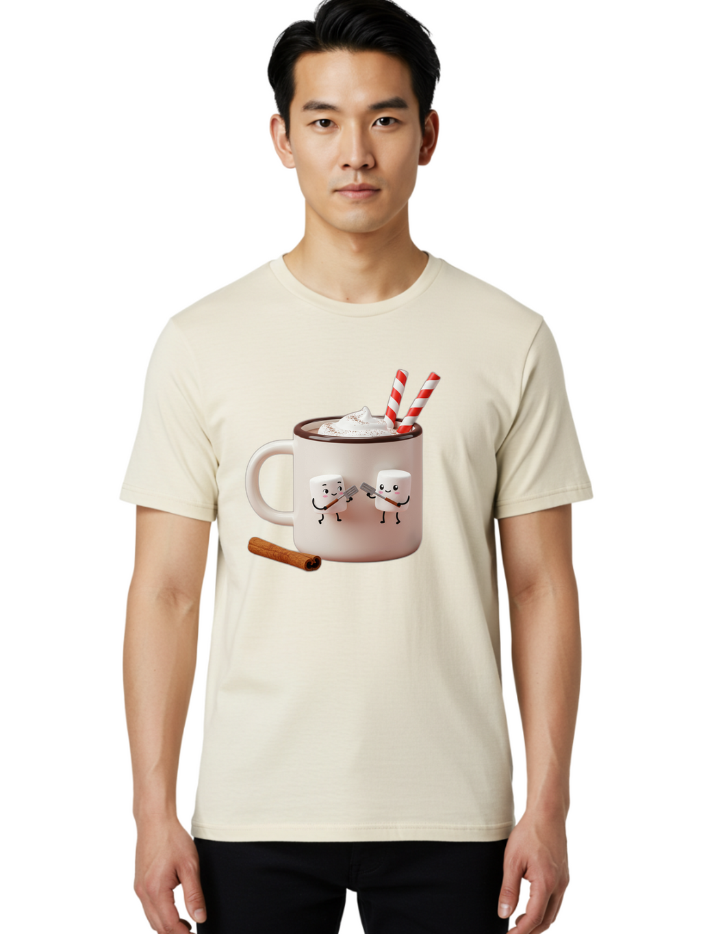 Cocoa-Mug Men'S Graphic Tee, 100% Cotton, Comfortable Casual Summer Wear, Machine Washable, Vintage Camera, Old Camera, Antique Camera, Black Camera, Classic Photography, Photography Equipment, Nostalgic Device, Film Camera, Camera Art Bam068
