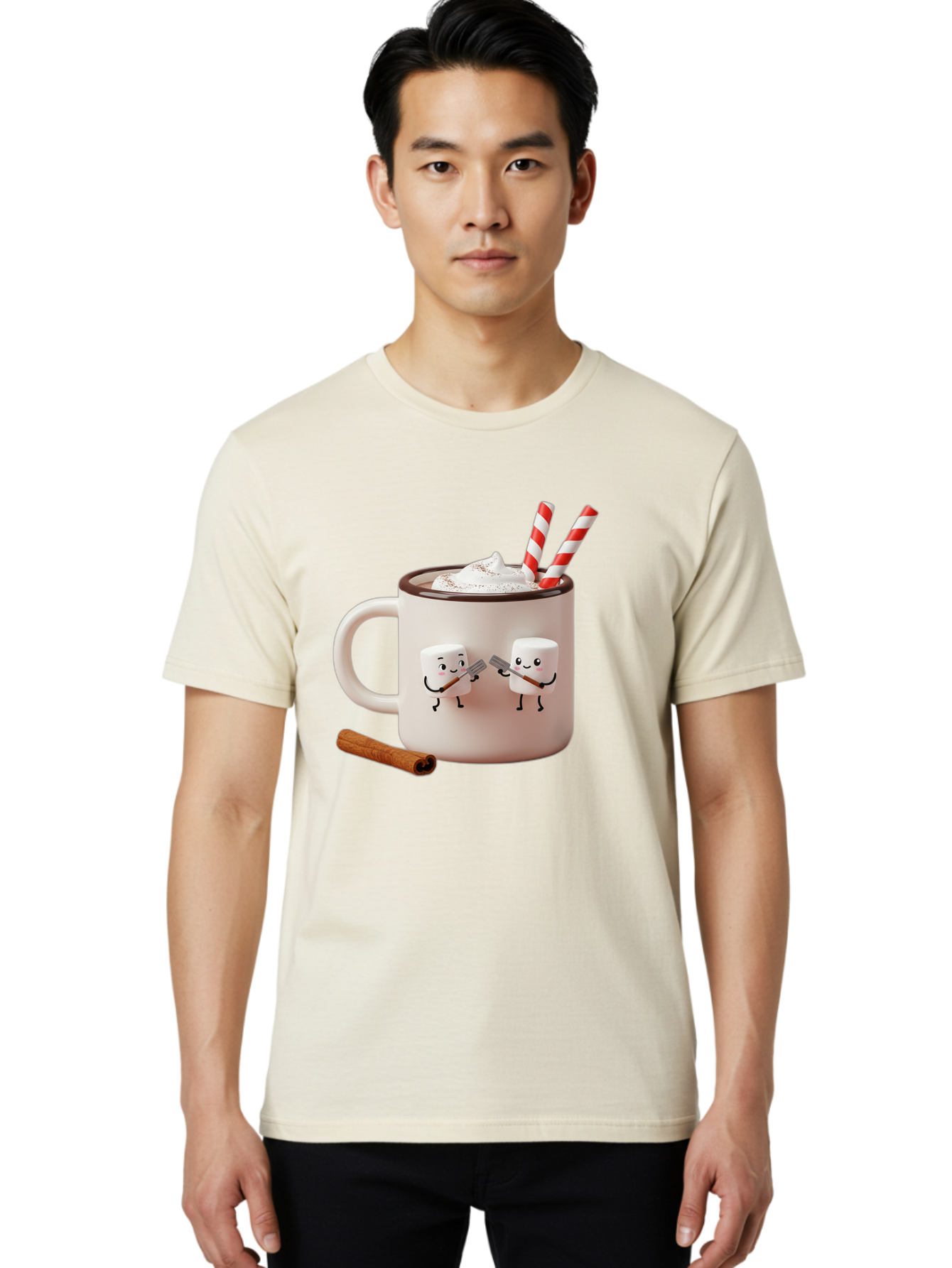 Cocoa-Mug Men'S Graphic Tee, 100% Cotton, Comfortable Casual Summer Wear, Machine Washable, Vintage Camera, Old Camera, Antique Camera, Black Camera, Classic Photography, Photography Equipment, Nostalgic Device, Film Camera, Camera Art Bam068