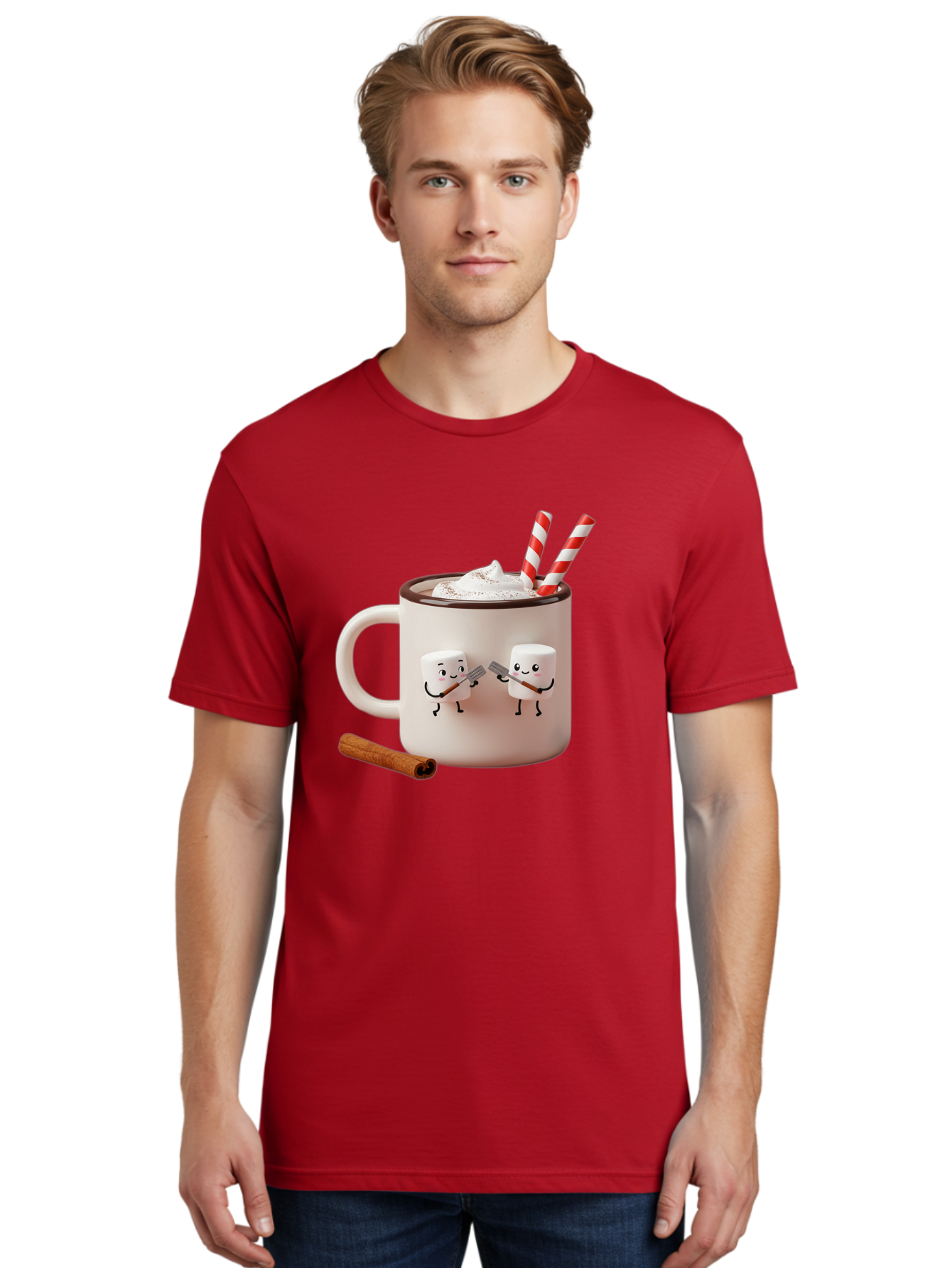 Cocoa-Mug Men'S Graphic Tee, 100% Cotton, Comfortable Casual Summer Wear, Machine Washable, Vintage Camera, Old Camera, Antique Camera, Black Camera, Classic Photography, Photography Equipment, Nostalgic Device, Film Camera, Camera Art Bam068