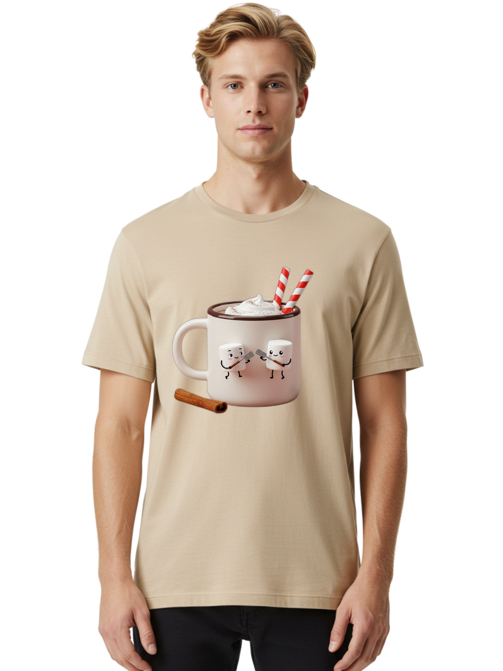 Cocoa-Mug Men'S Graphic Tee, 100% Cotton, Comfortable Casual Summer Wear, Machine Washable, Vintage Camera, Old Camera, Antique Camera, Black Camera, Classic Photography, Photography Equipment, Nostalgic Device, Film Camera, Camera Art Bam068