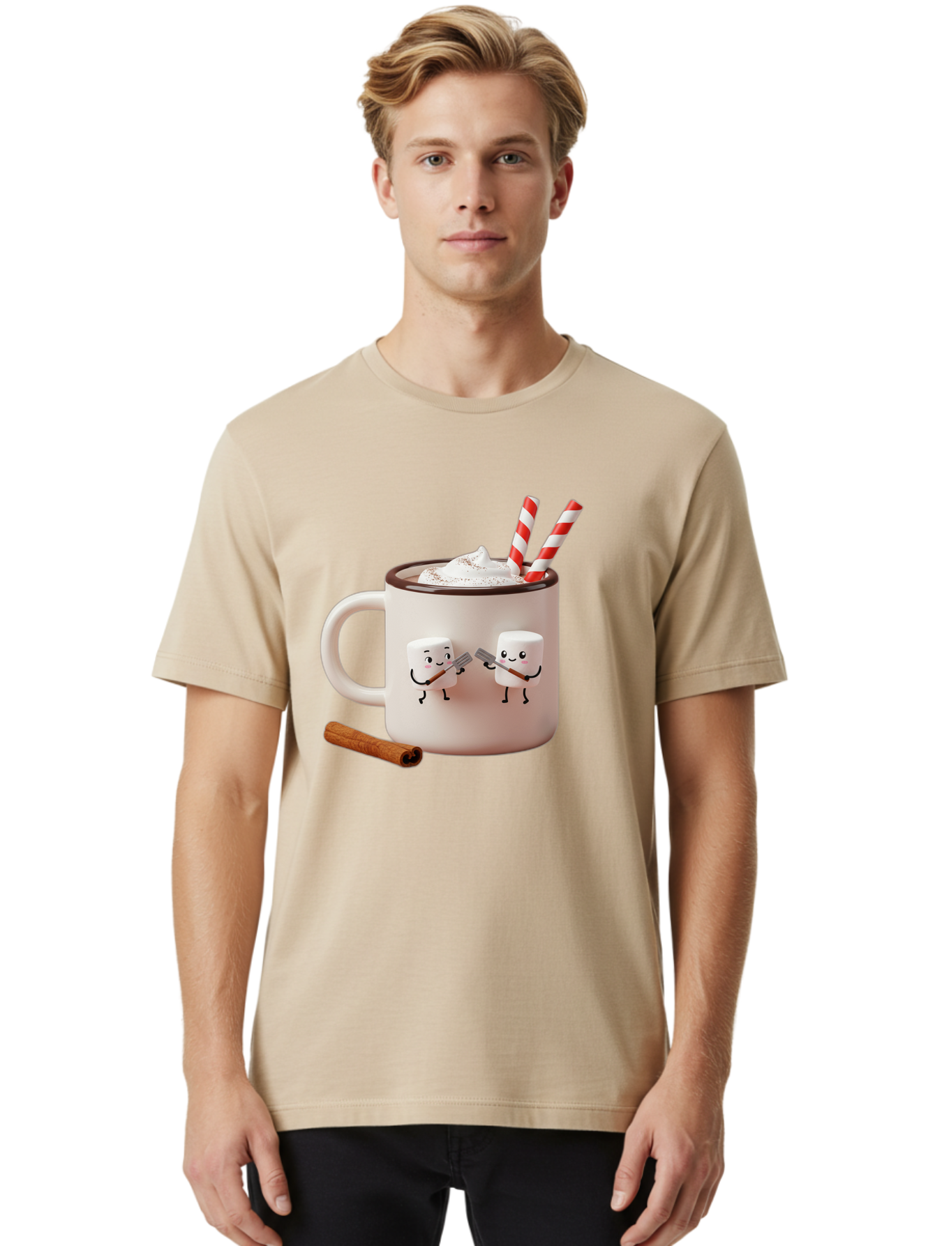 Cocoa-Mug Men'S Graphic Tee, 100% Cotton, Comfortable Casual Summer Wear, Machine Washable, Vintage Camera, Old Camera, Antique Camera, Black Camera, Classic Photography, Photography Equipment, Nostalgic Device, Film Camera, Camera Art Bam068