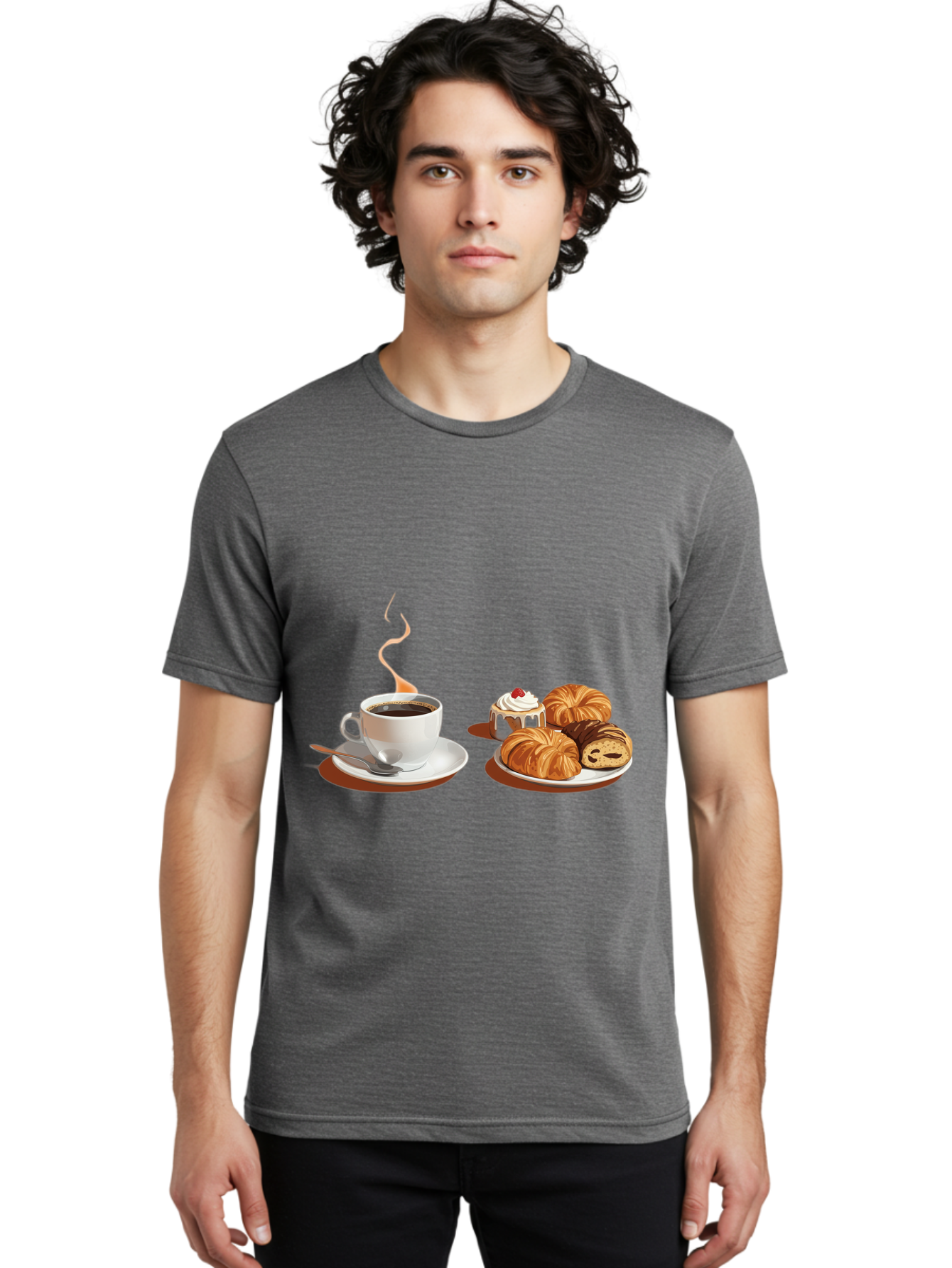 Coffee-And-Pastries Men'S Graphic Tee, 100% Cotton, Comfortable Casual Summer Wear, Machine Washable, Vintage Camera, Old Camera, Antique Camera, Black Camera, Classic Photography, Photography Equipment, Nostalgic Device, Film Camera, Bam069