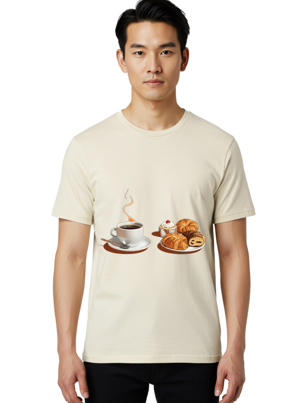 Coffee-And-Pastries Men'S Graphic Tee, 100% Cotton, Comfortable Casual Summer Wear, Machine Washable, Vintage Camera, Old Camera, Antique Camera, Black Camera, Classic Photography, Photography Equipment, Nostalgic Device, Film Camera, Bam069