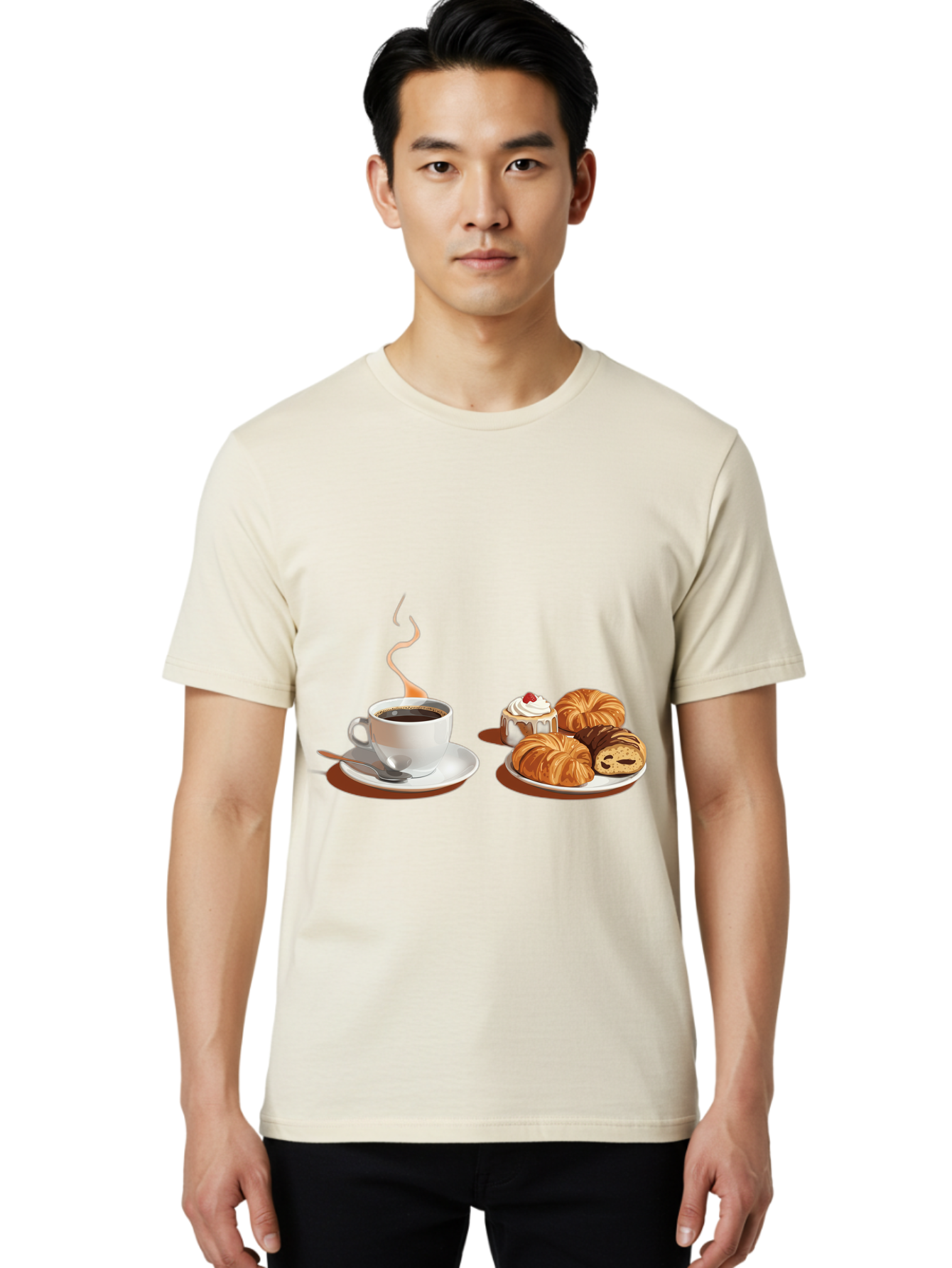 Coffee-And-Pastries Men'S Graphic Tee, 100% Cotton, Comfortable Casual Summer Wear, Machine Washable, Vintage Camera, Old Camera, Antique Camera, Black Camera, Classic Photography, Photography Equipment, Nostalgic Device, Film Camera, Bam069