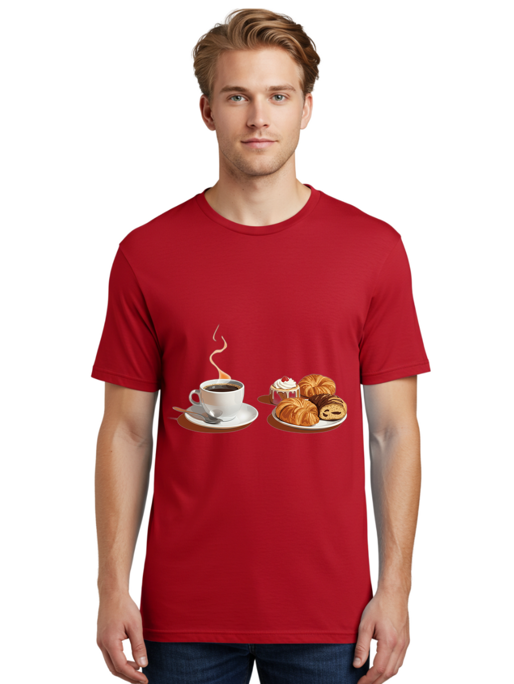 Coffee-And-Pastries Men'S Graphic Tee, 100% Cotton, Comfortable Casual Summer Wear, Machine Washable, Vintage Camera, Old Camera, Antique Camera, Black Camera, Classic Photography, Photography Equipment, Nostalgic Device, Film Camera, Bam069