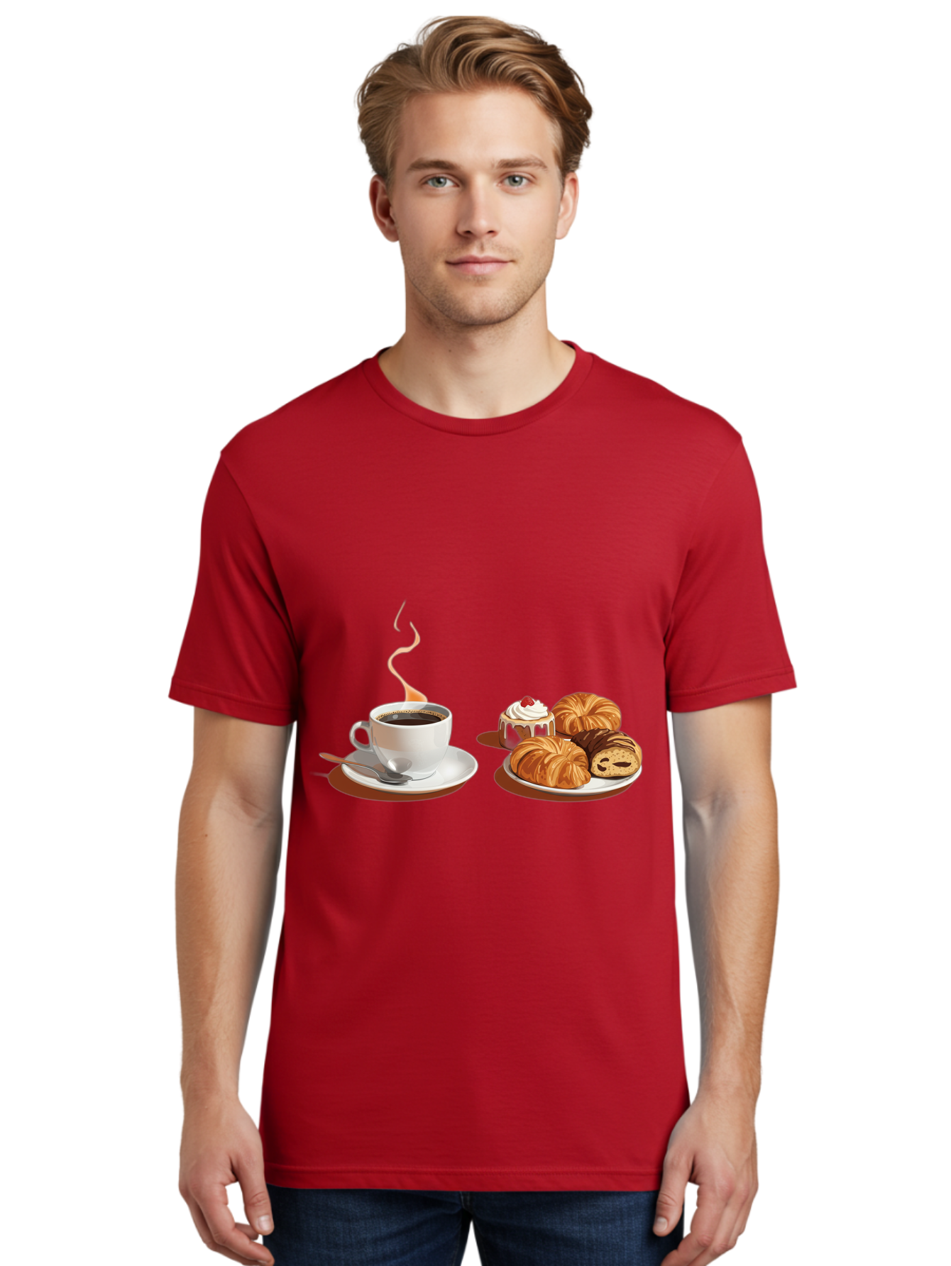 Coffee-And-Pastries Men'S Graphic Tee, 100% Cotton, Comfortable Casual Summer Wear, Machine Washable, Vintage Camera, Old Camera, Antique Camera, Black Camera, Classic Photography, Photography Equipment, Nostalgic Device, Film Camera, Bam069