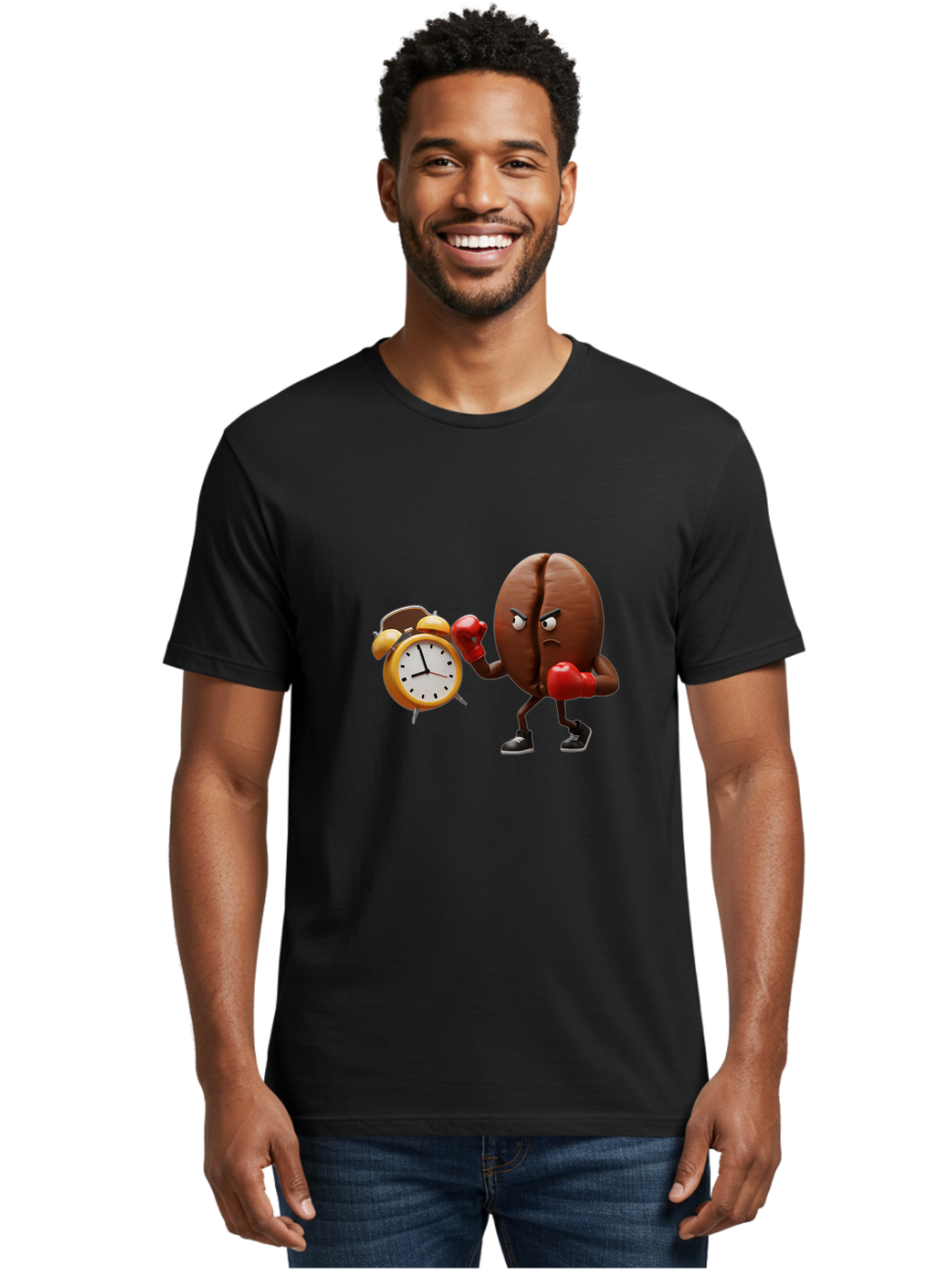 Coffee-Bean-Boxer Men'S Graphic Tee, 100% Cotton, Comfortable Casual Summer Wear, Machine Washable, Vintage Camera, Old Camera, Antique Camera, Black Camera, Classic Photography, Photography Equipment, Nostalgic Device, Film Camera, Camera Art Bam071