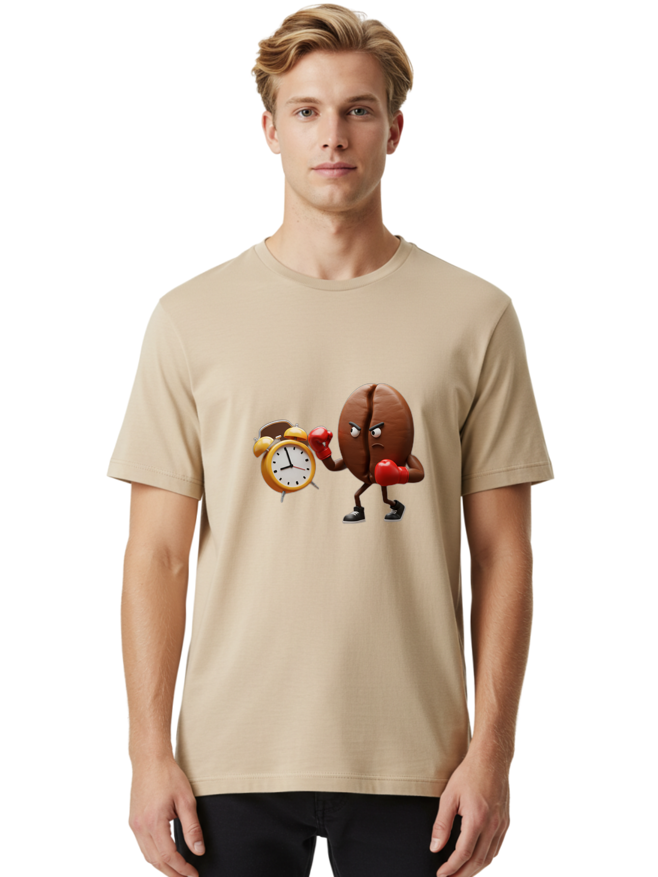 Coffee-Bean-Boxer Men'S Graphic Tee, 100% Cotton, Comfortable Casual Summer Wear, Machine Washable, Vintage Camera, Old Camera, Antique Camera, Black Camera, Classic Photography, Photography Equipment, Nostalgic Device, Film Camera, Camera Art Bam071