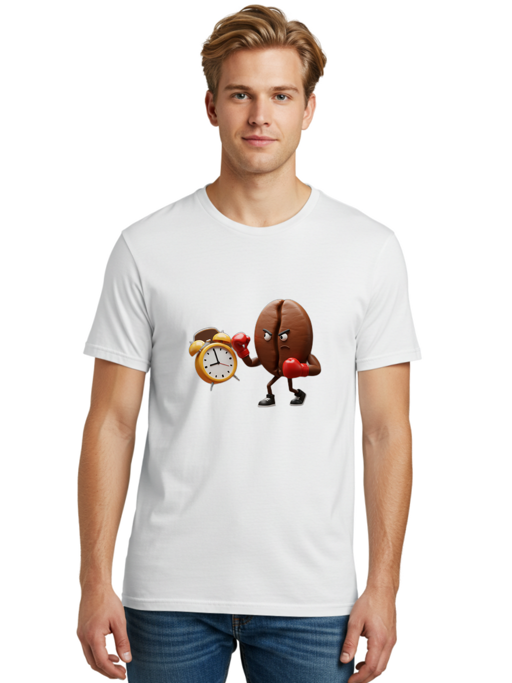 Coffee-Bean-Boxer Men'S Graphic Tee, 100% Cotton, Comfortable Casual Summer Wear, Machine Washable, Vintage Camera, Old Camera, Antique Camera, Black Camera, Classic Photography, Photography Equipment, Nostalgic Device, Film Camera, Camera Art Bam071