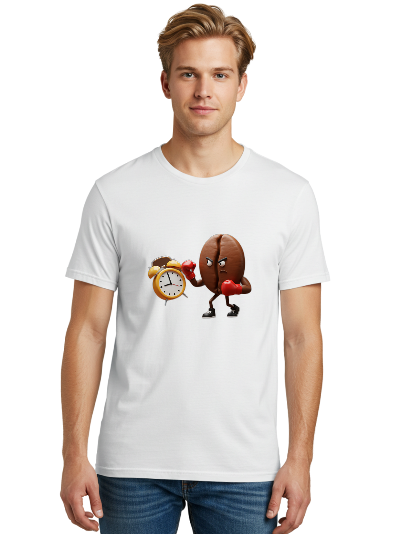 Coffee-Bean-Boxer Men'S Graphic Tee, 100% Cotton, Comfortable Casual Summer Wear, Machine Washable, Vintage Camera, Old Camera, Antique Camera, Black Camera, Classic Photography, Photography Equipment, Nostalgic Device, Film Camera, Camera Art Bam071